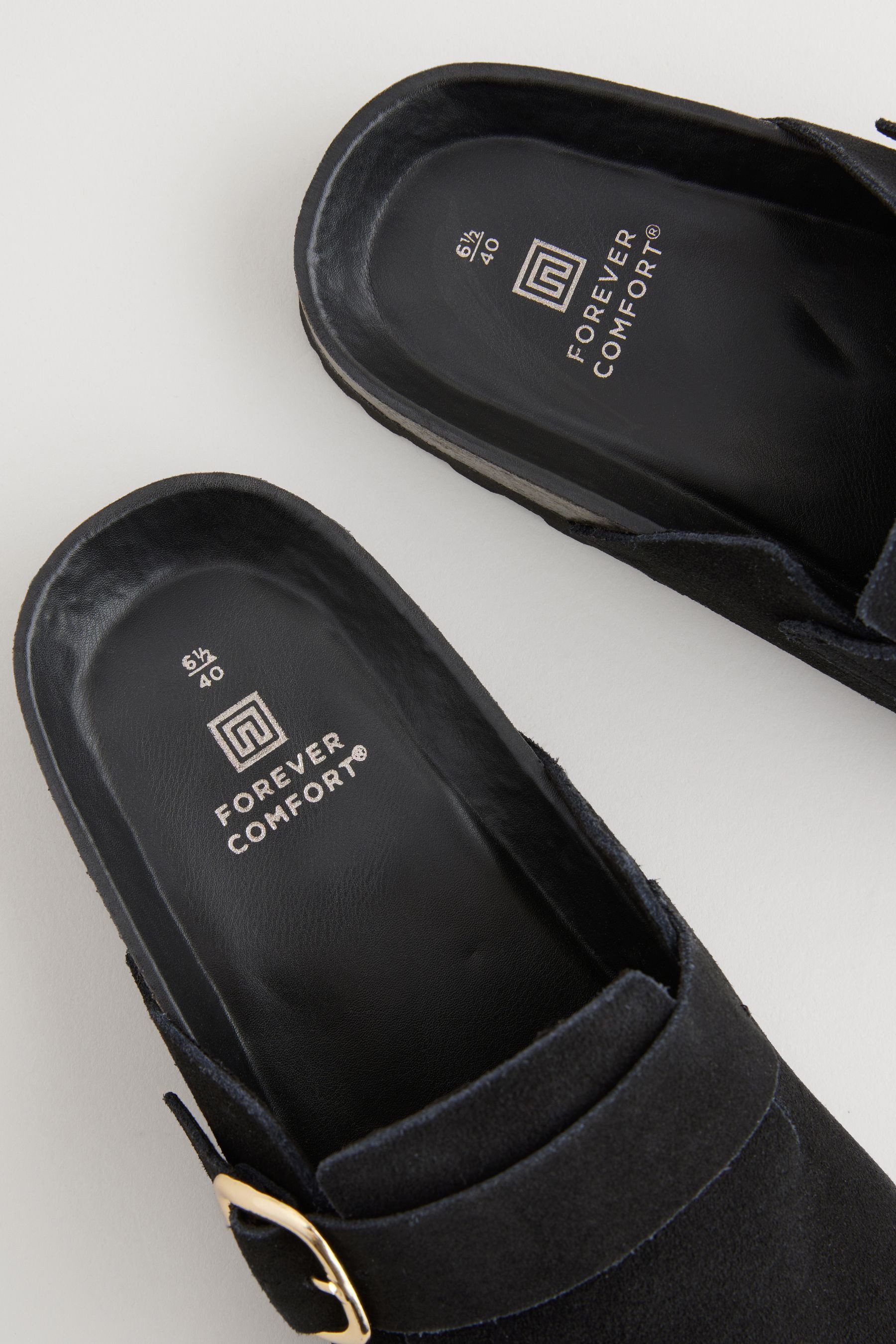 Next Forever Comfort® Leder-Clogs mit Fußbett günstig online kaufen