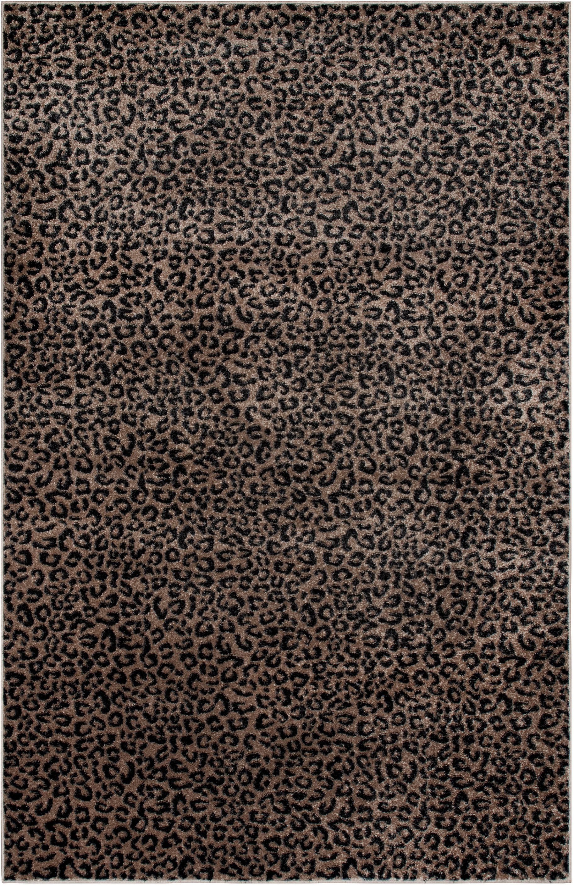 OTTO home Teppich Fynna, Leoparden-Muster, Animal Print, modern, rechteckig, Höhe: 9 mm, Leo, besonders weicher Flor, Wohnzimmer, Schlafzimmer, Esszimmer