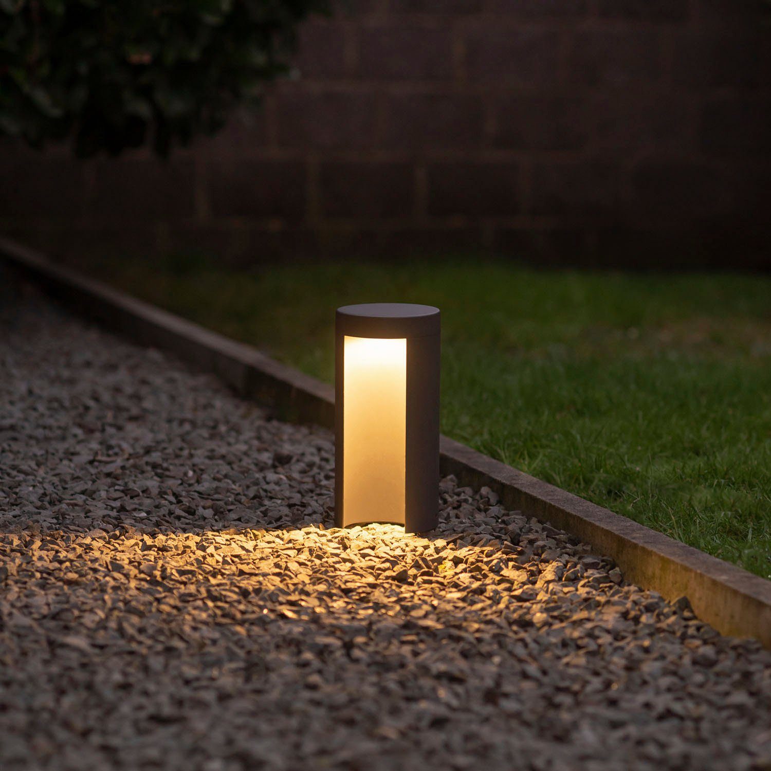 Paco Home Pollerleuchte Outdoorleuchte Warmweiß, Standleuchte fest integriert, Aluminium 3000K Modern CECILIA, LED