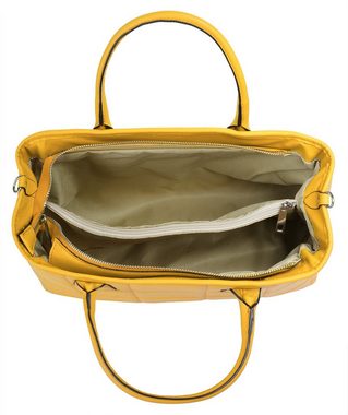 Cluty Henkeltasche, echt Leder, Made in Italy