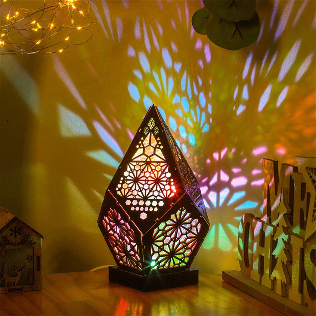 Lichter DAYUT Lichter Vintage LED bunte Bohemian Geometrische LED Dekolicht Dekorative