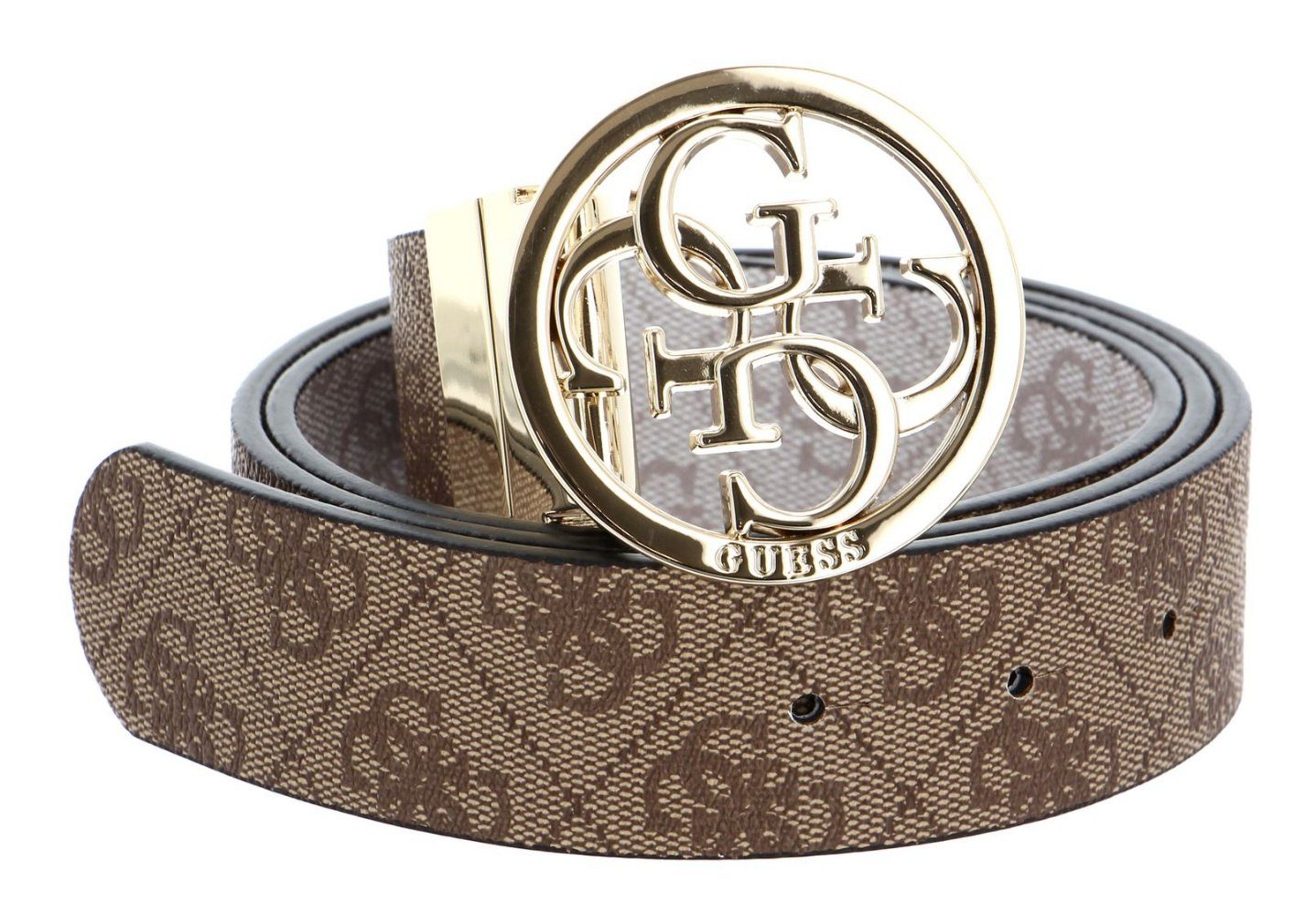 Hüftgürtel 'AIETA Gürtel & LOGO LTL Guess NOT BELT' LATTE ADJ REV