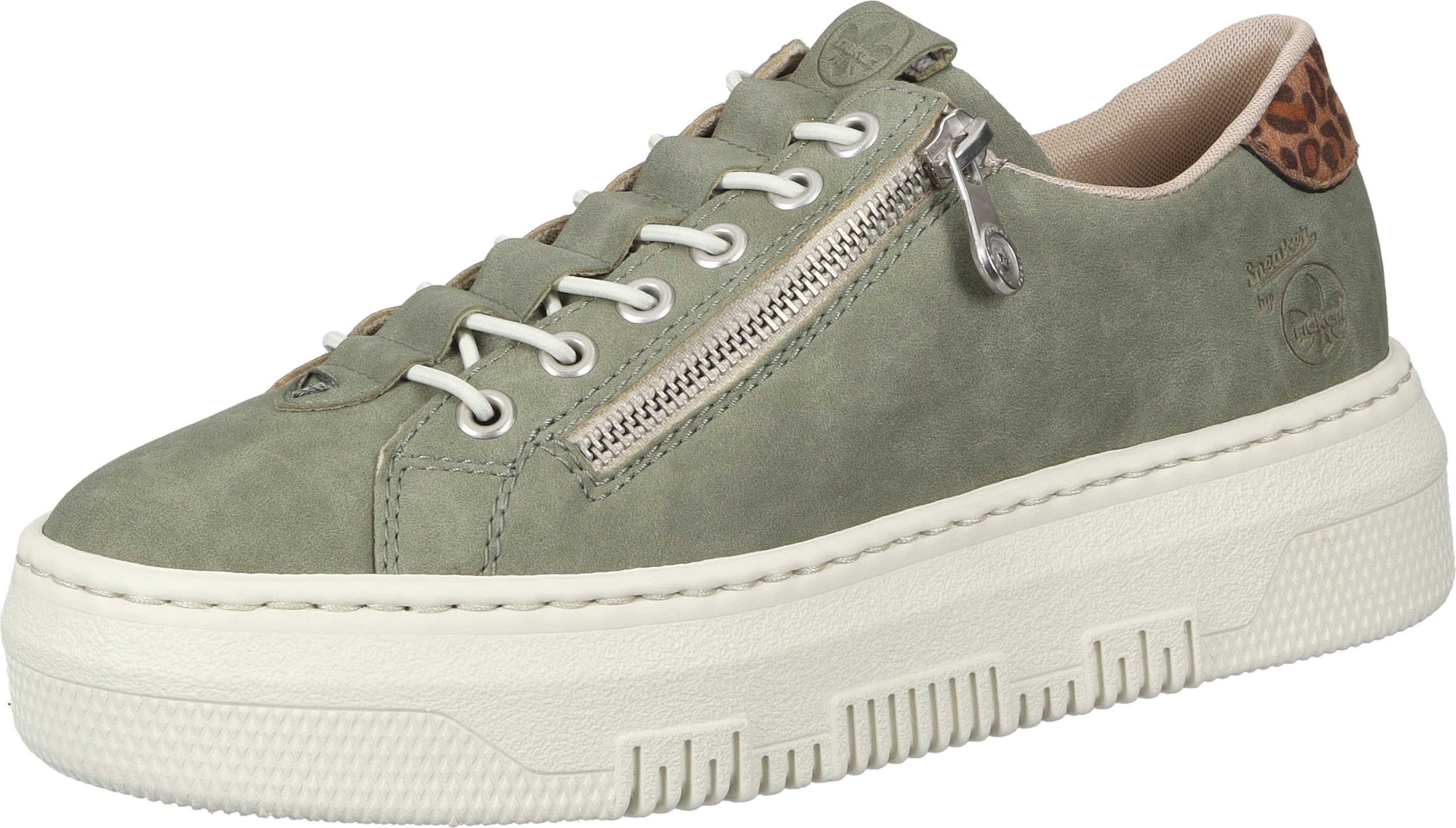 Rieker Schnürer Slipper aus strapazierfähigem Synthetik günstig online kaufen