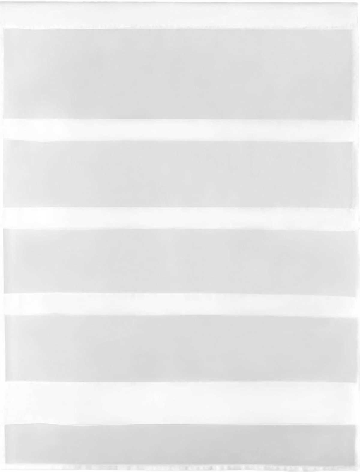 Stangendurchzug, "Raffoptik", Transparente Stangendurchzug (1 Küchengardine St), transparent, vers. mit Microfaser, Bistrogardine Vorhang, Weiß Bestlivings, Größen in