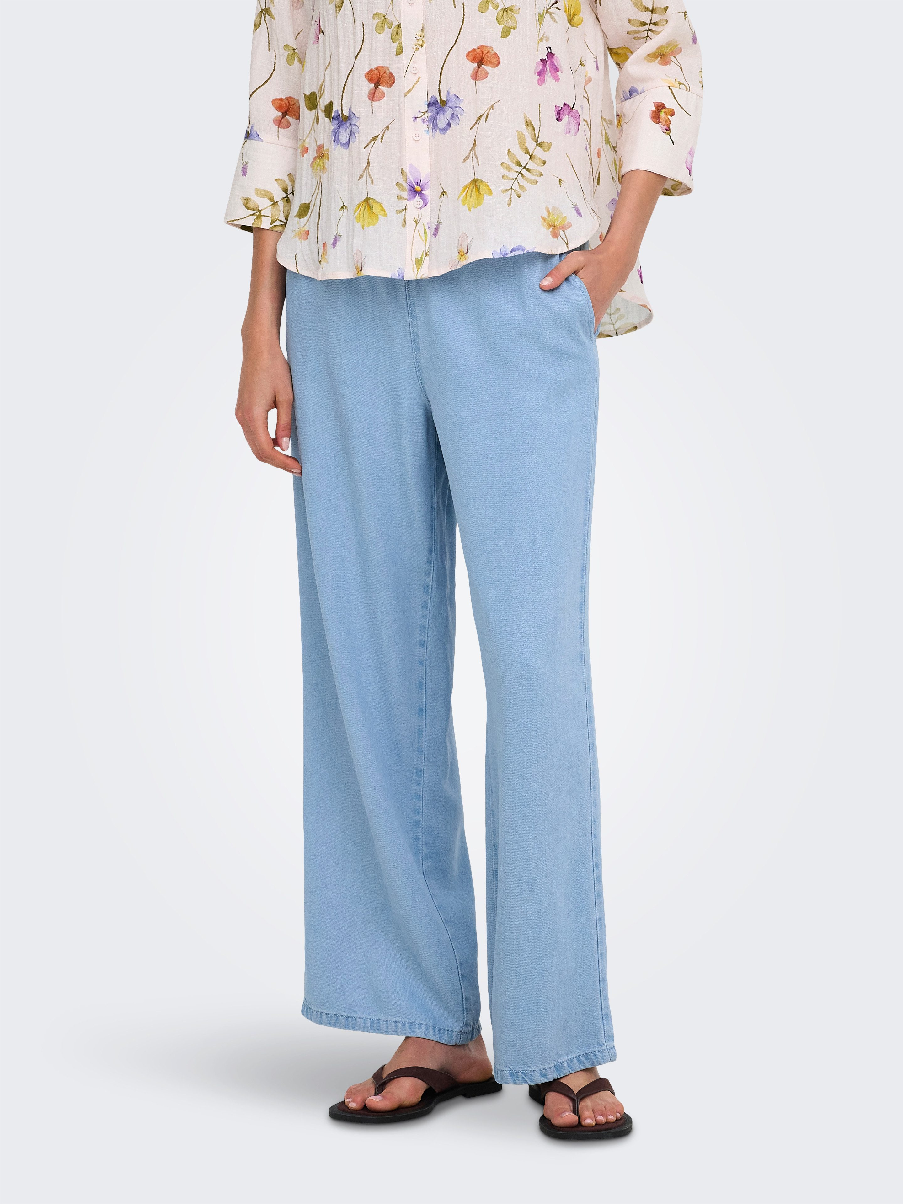 JDY Schlupfhose JDYMIRA MW WIDE STRING PANT PNT