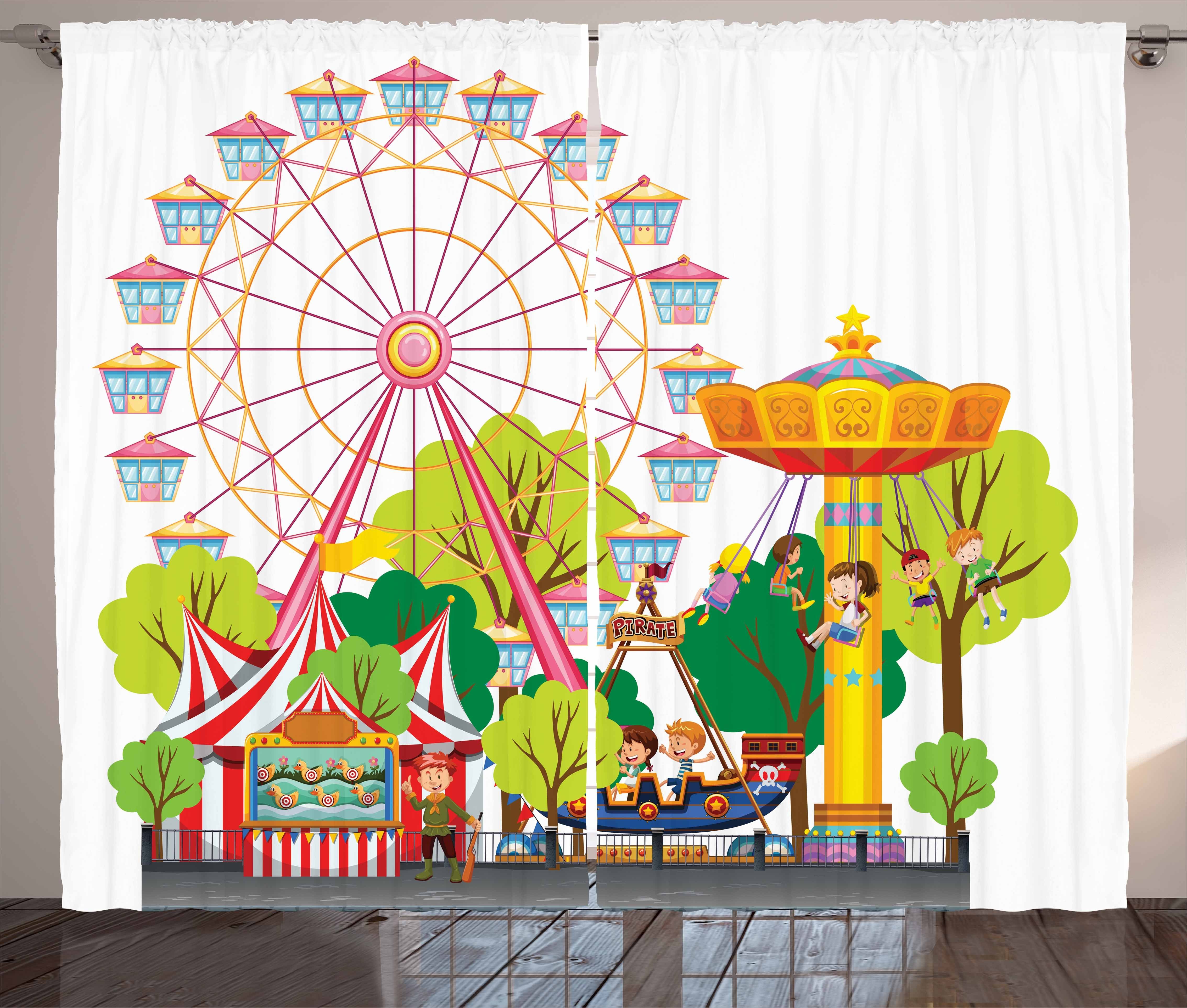 und Kräuselband Schlafzimmer Abakuhaus, Riesenrad Schlaufen Zelte mit Vorhang Gardine Haken, Karneval