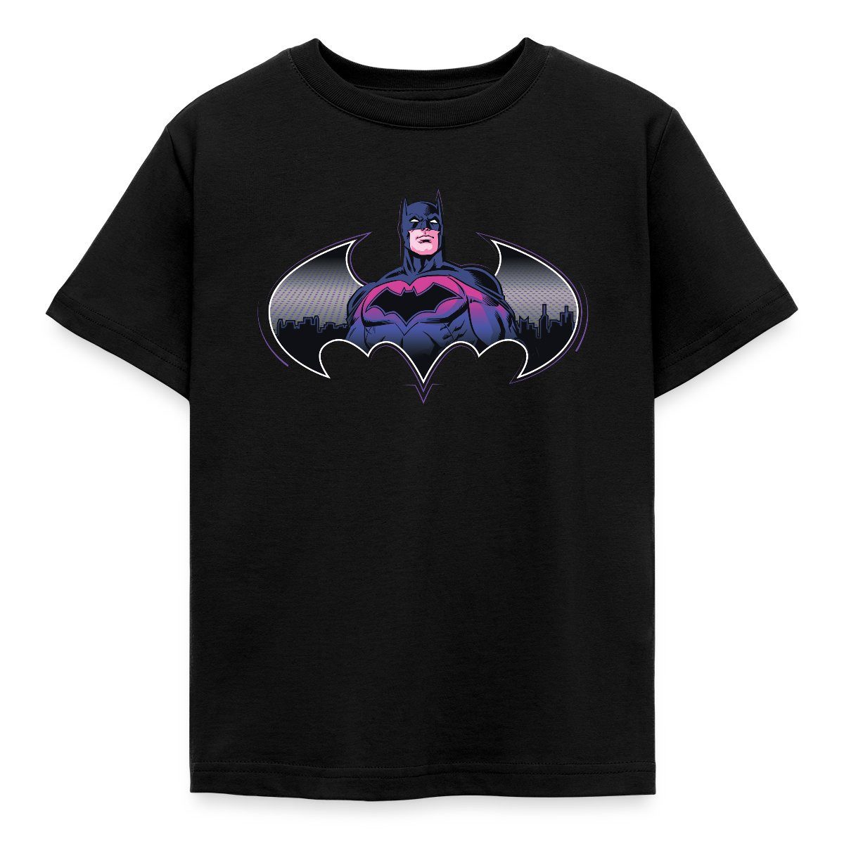T-Shirt Batman Cooles Design Mit Logo Und Pinkem Kostüm Kinder T-Shirt