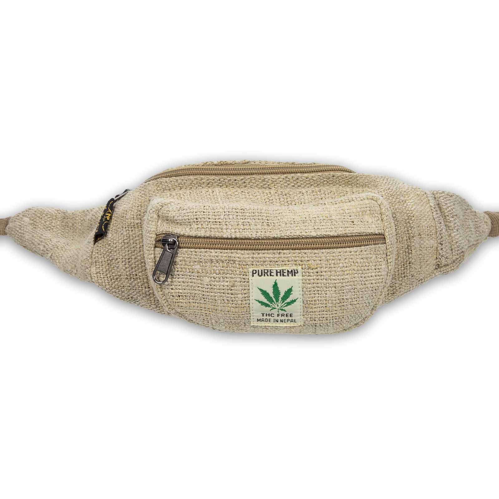 Bauchtasche aus Goa Hanf Nachhaltige Bauchtasche KUNST Hüfttasche MAGIE Gürteltasche UND Sidebag