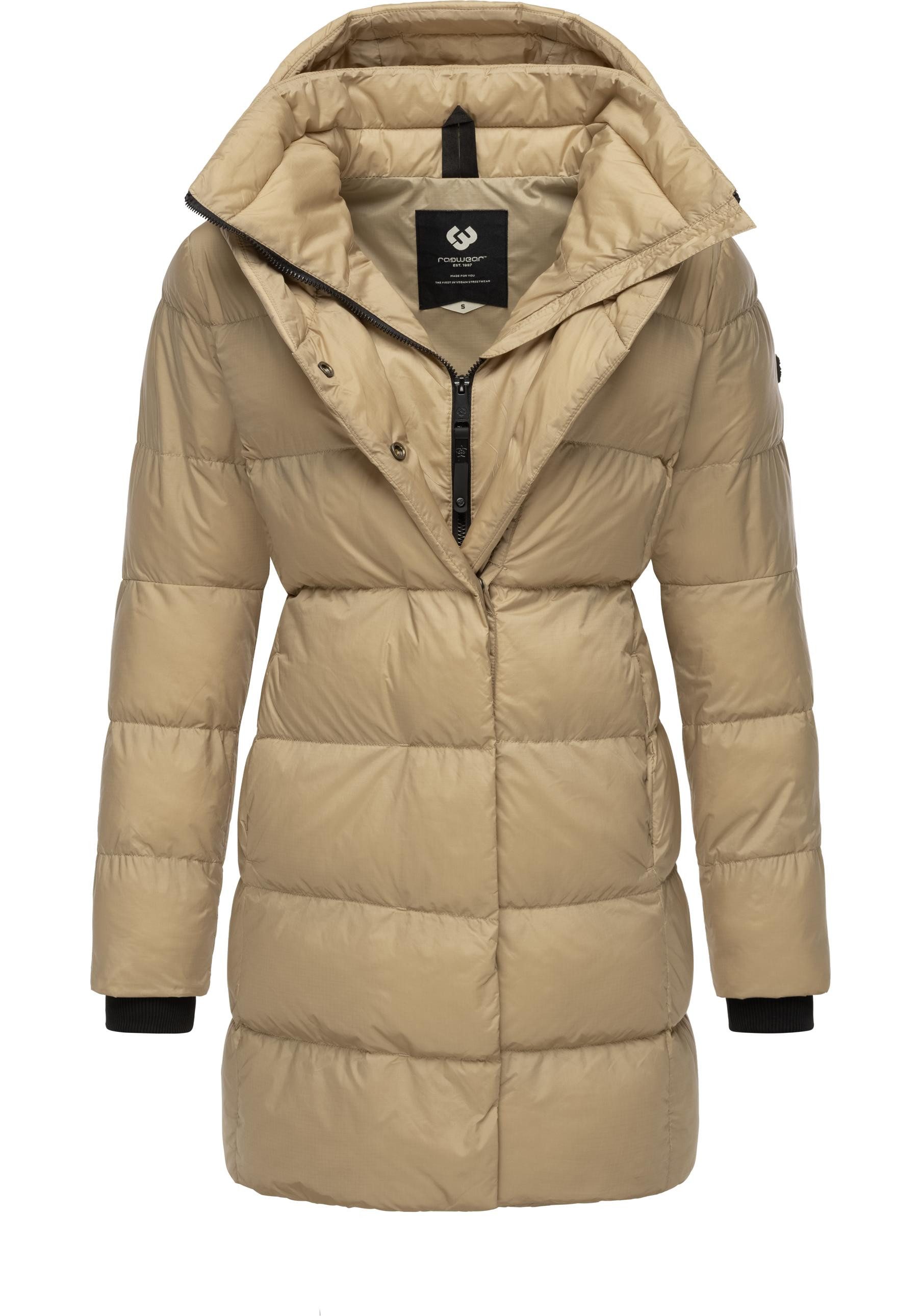 Ragwear Kurzmantel Niara stylischer, gesteppter Wintermantel mit gefütterter Kapuze – Bild 4 von 5