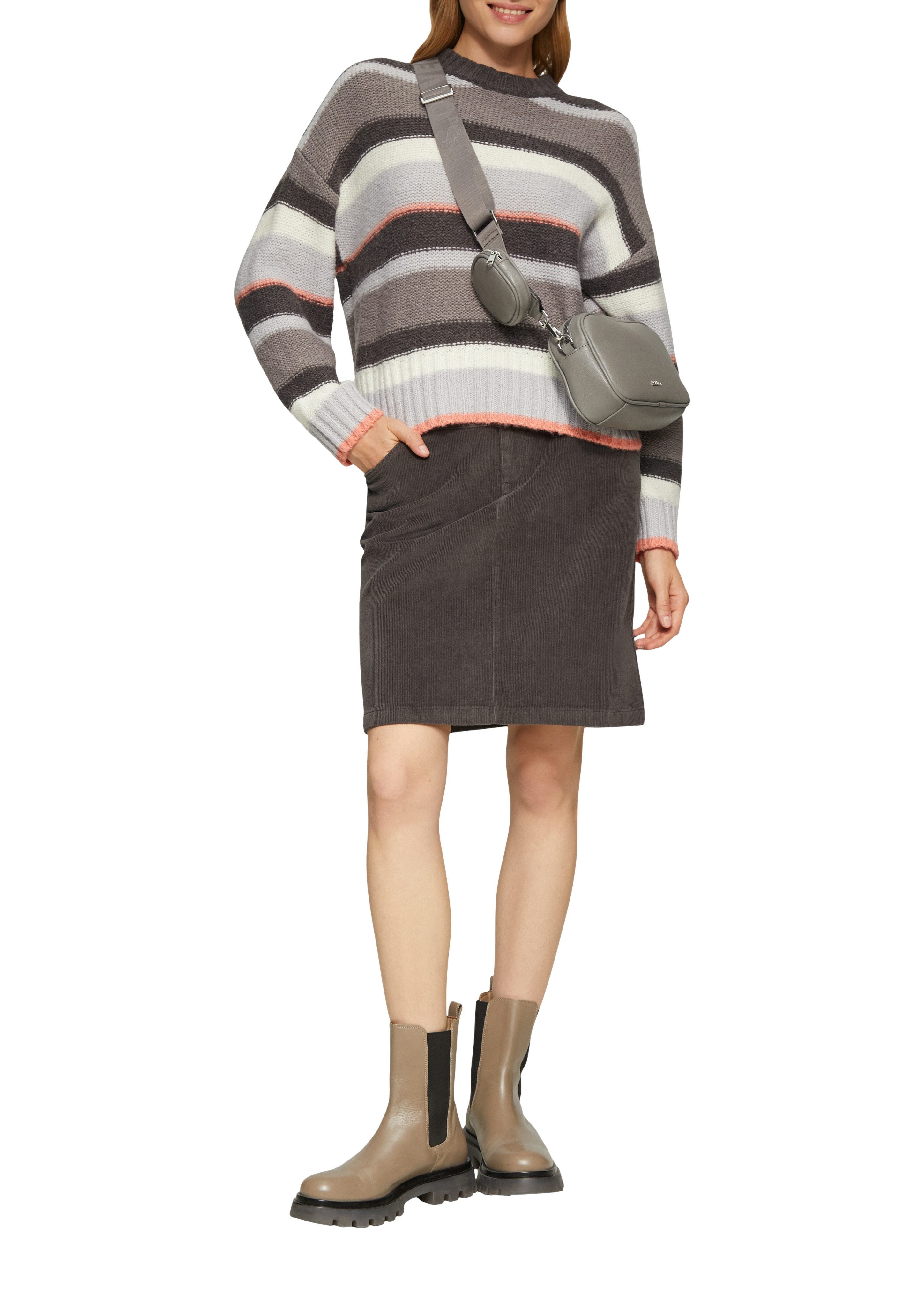 s.Oliver Strickpullover mit Streifenmuster günstig online kaufen