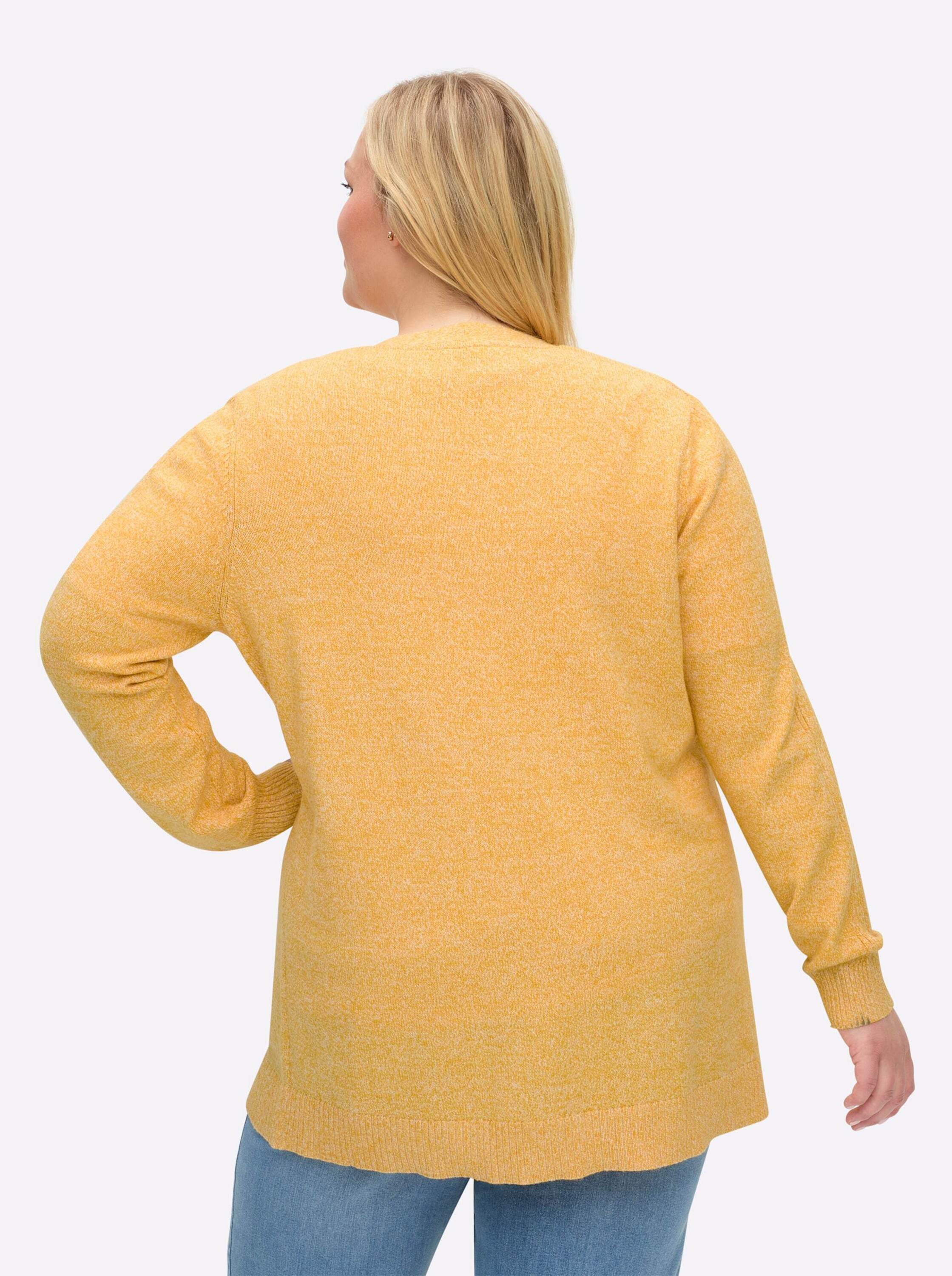 Sheego Strickjacke Strickjacke Langarm Jersey günstig online kaufen