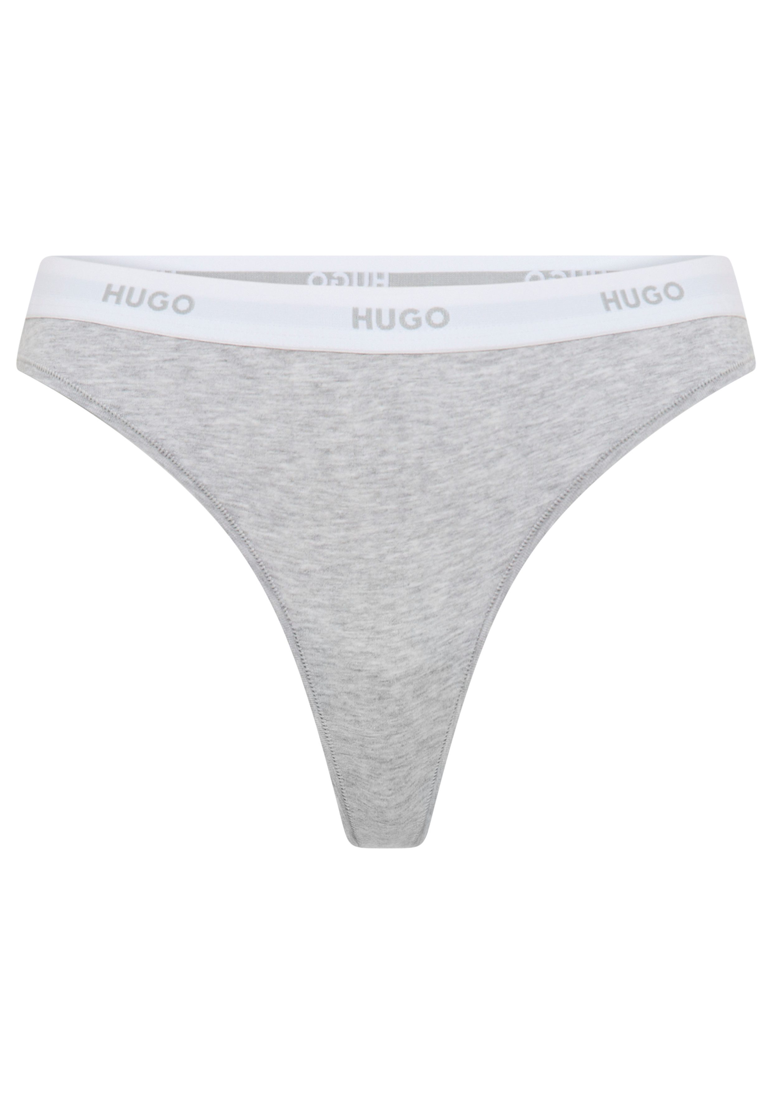 HUGO String ID aus Stretch-Baumwolle mit Logos am Bund