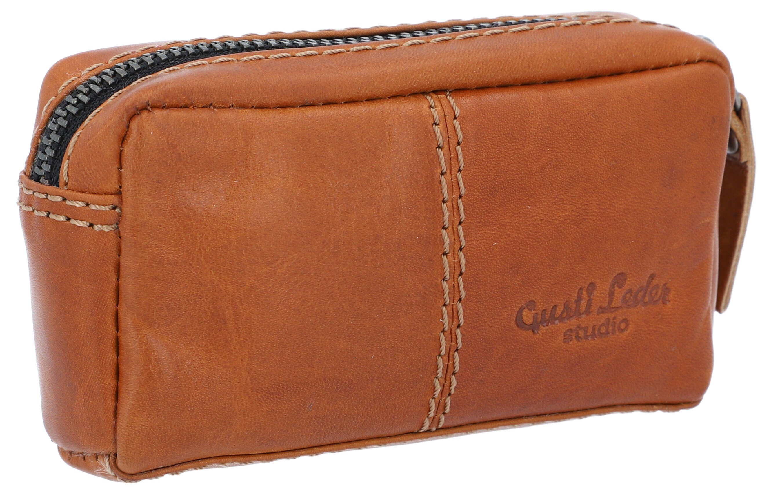 Gusti Leder Schlüsseltasche Gusti Leder Schlüsseltasche Butler (1-tlg), Geldbörse Portemonnaie Brieftasche Geldbeutel Damen Leder