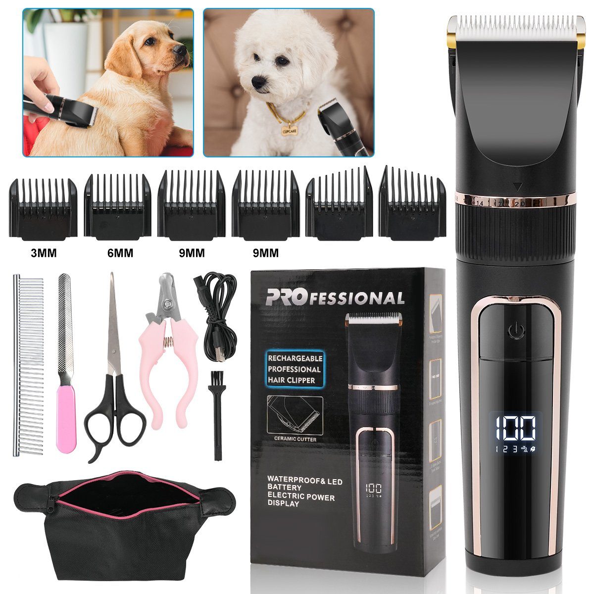 Hundeschermaschine Pferdeschermaschine, Multifunktionstrimmer