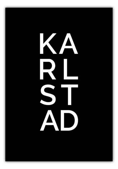 NORDIC WORDS Poster Stadt KARLSTAD