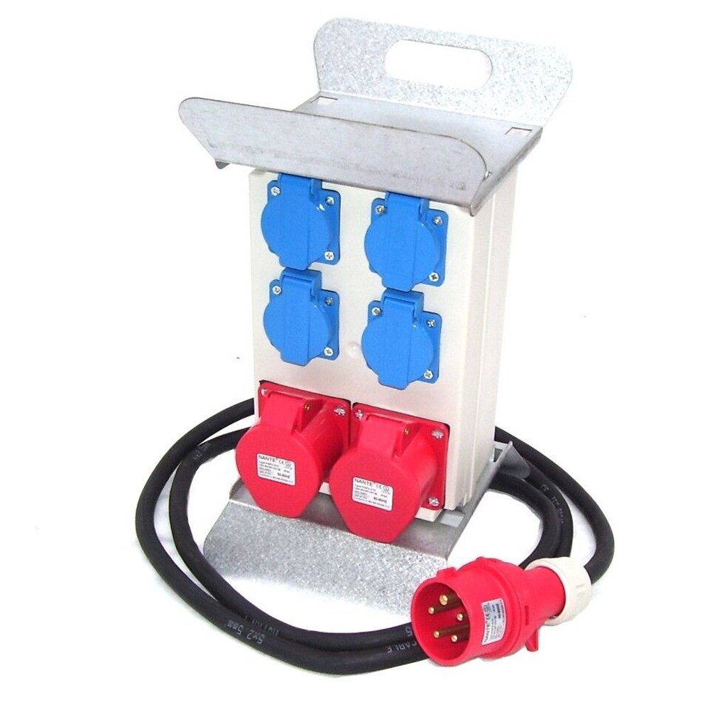Apex Stromverteiler Baustromverteiler 55474 2x400V 4x230V 16A Mehrfachsteckdose