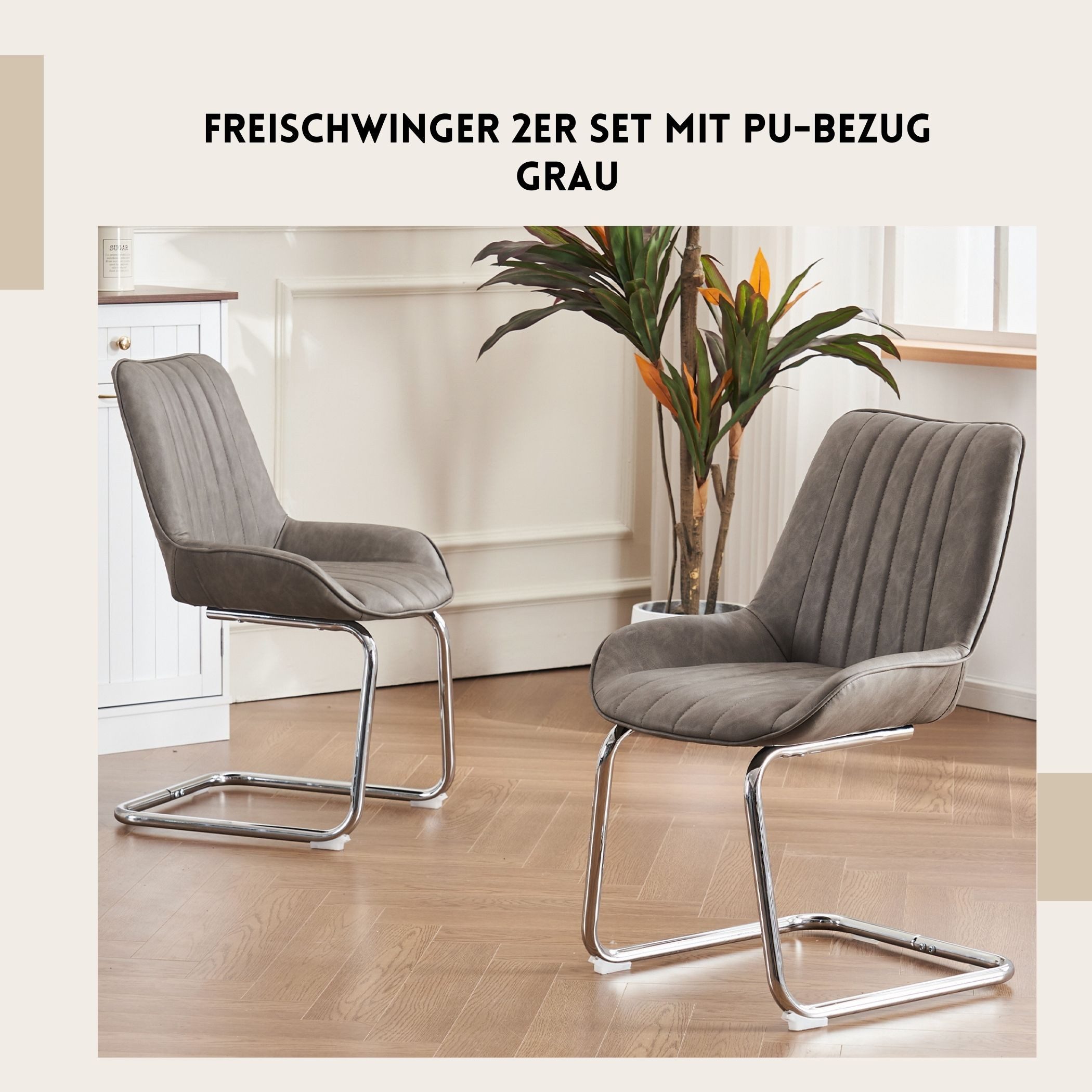SeedWave Freischwinger 2er Set, Ergonomisch Gepolstert günstig online kaufen