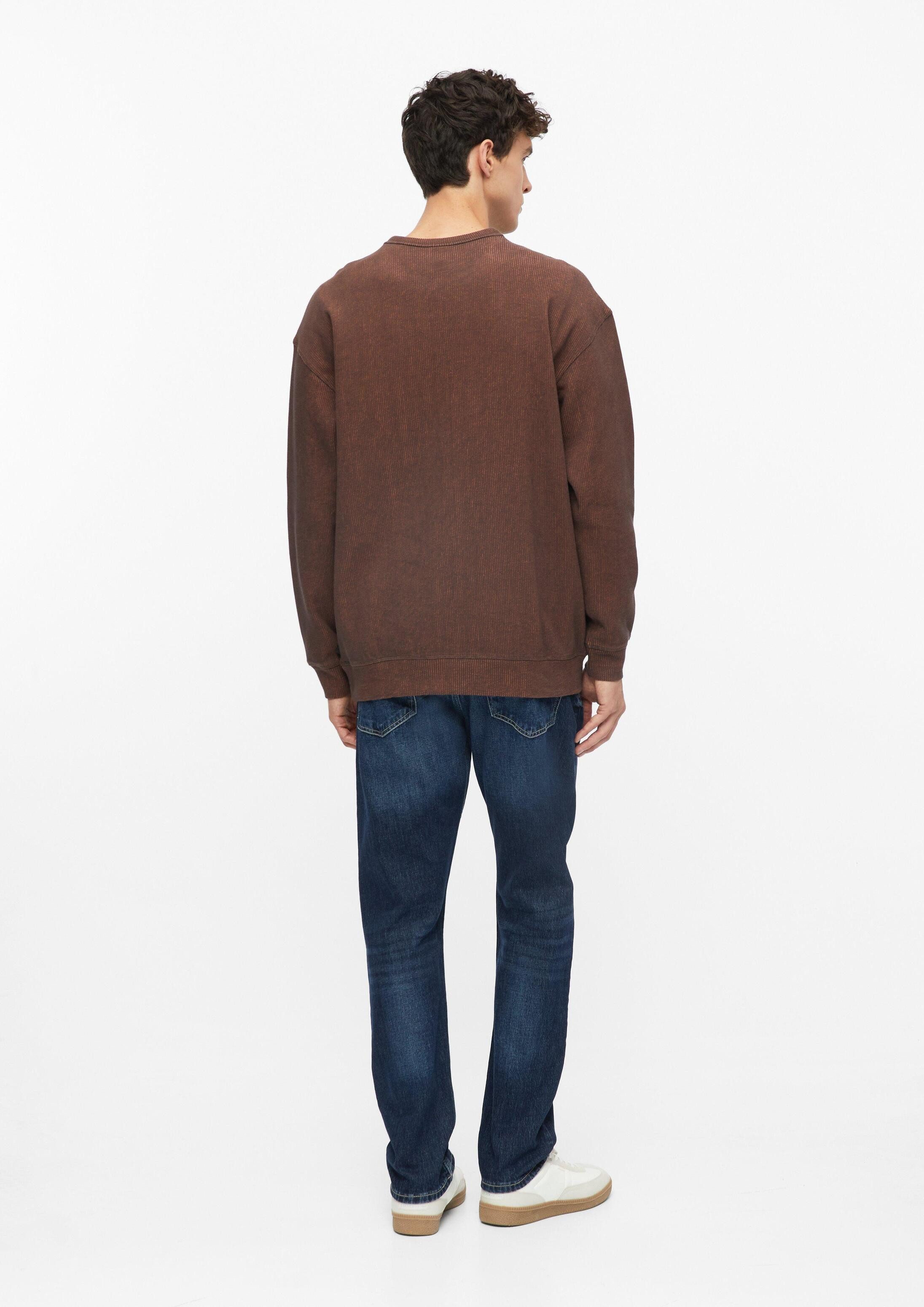 s.Oliver Sweatshirt Sweatshirt Sweatshirt im Modern Fit mit Rippstruktur