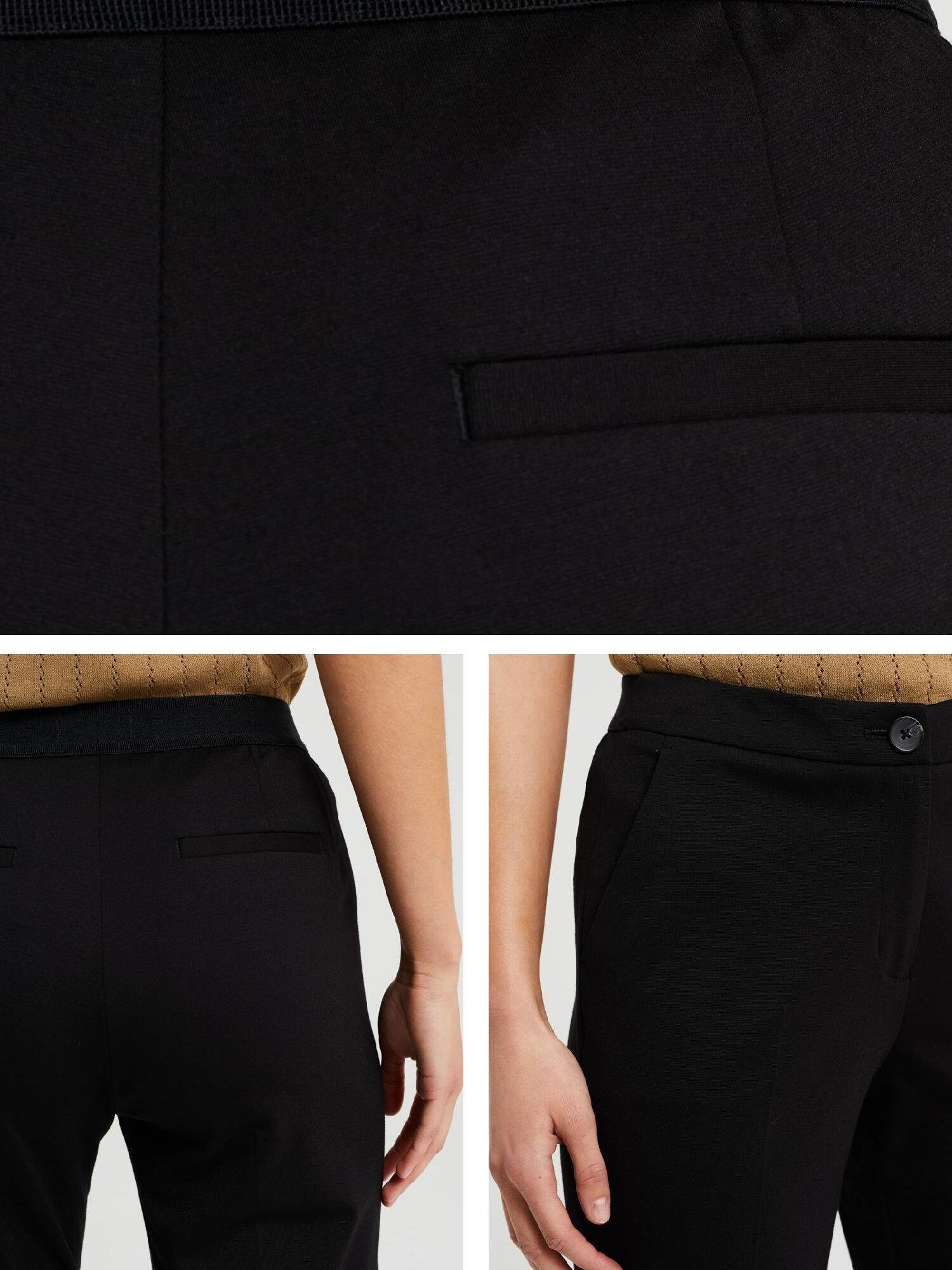 (1-tlg) WE Fashion Schwarz Anzughose