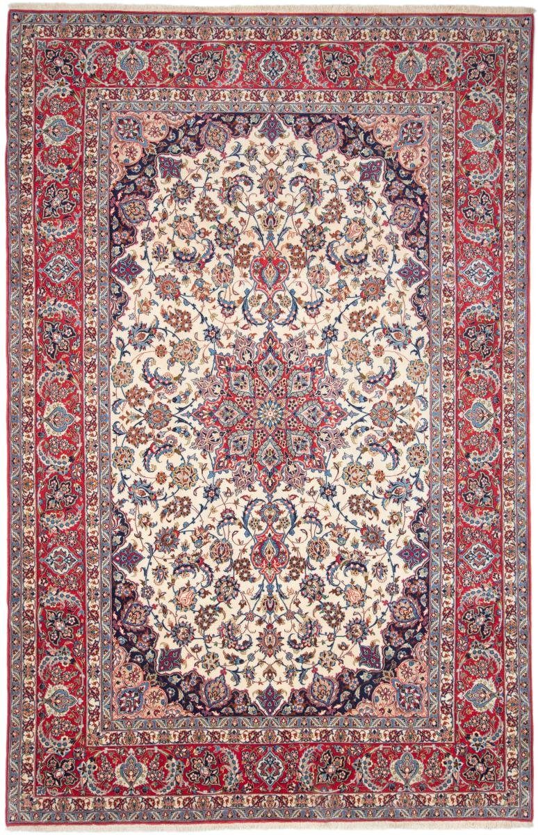Seidenkette Höhe: Handgeknüpfter Nain Isfahan rechteckig, 204x327 Orientteppich 6 Orientteppich, mm Trading,