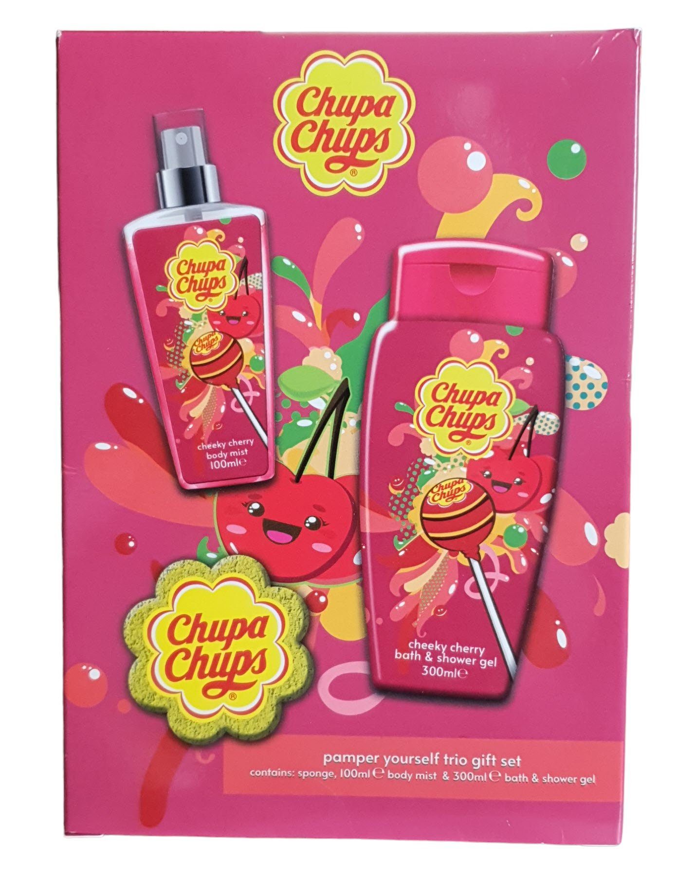 Chupa Chups Pflege-Geschenkset Chupa Chups Duschgel u. Körperspray Geschenkset 3 tlg.