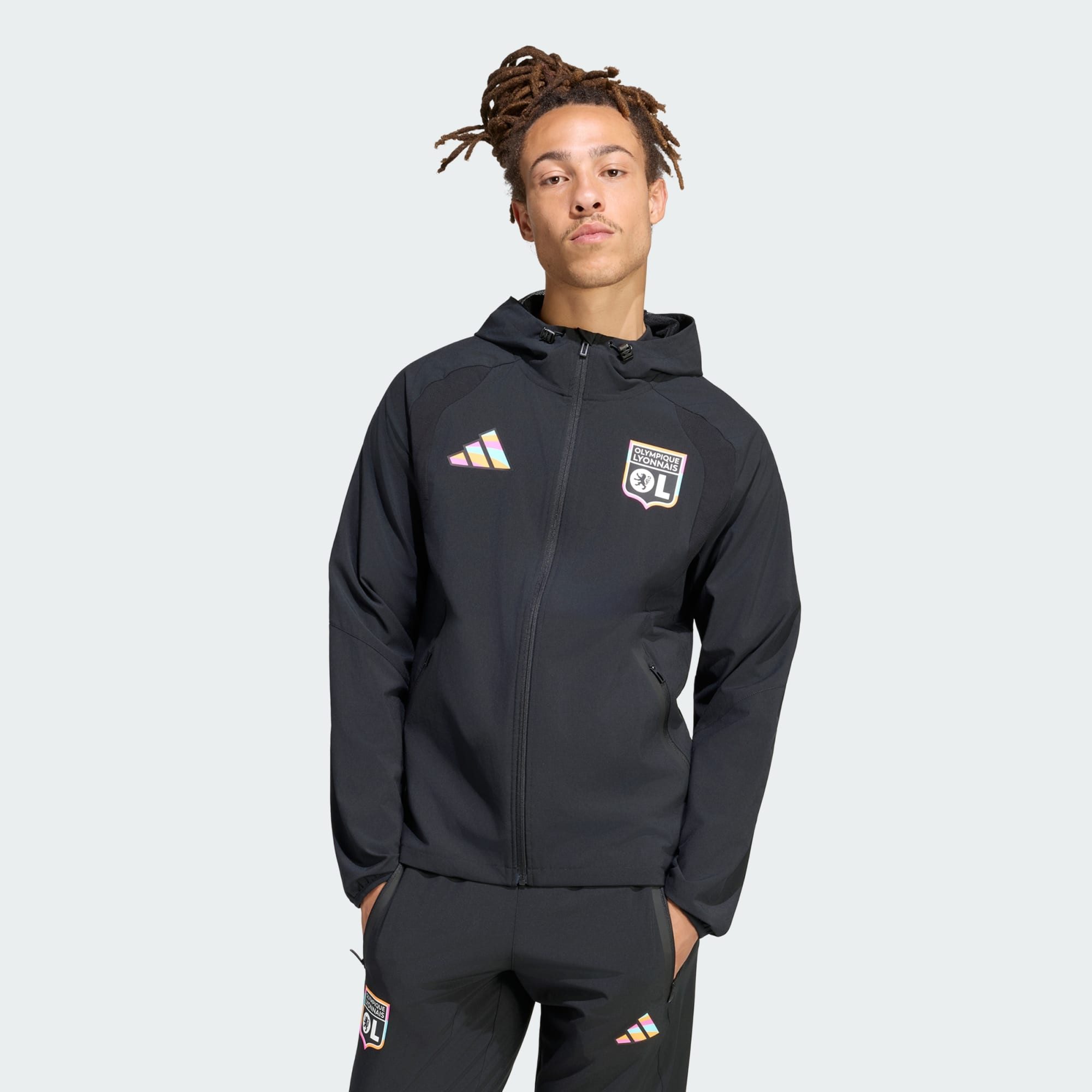 adidas Performance Funktionsjacke OLYMPIQUE LYON TIRO TRAVEL WINDBREAKER (1-St)