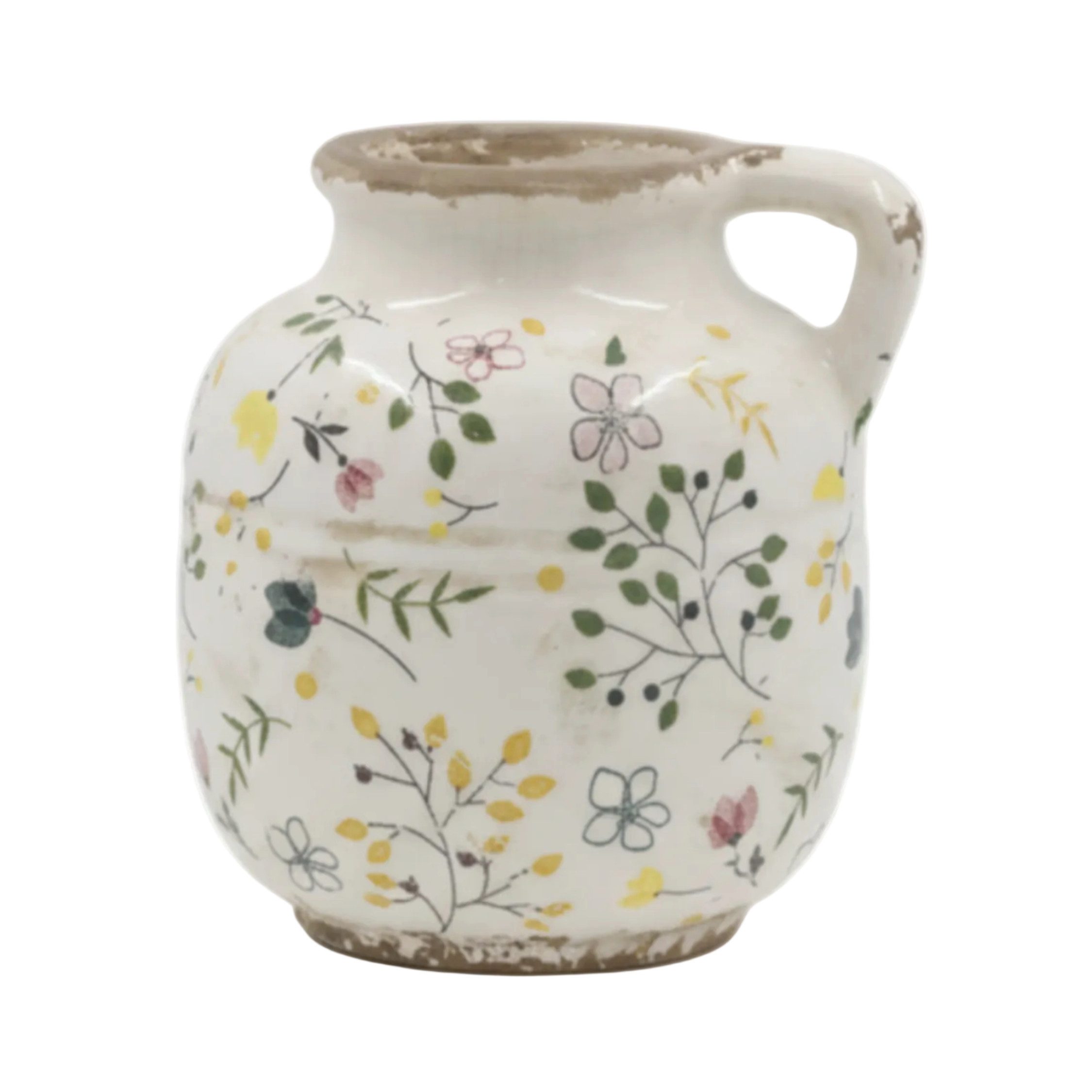 Chic Antique Dekovase Chic Antique Cavaillon Flasche mit Blumenmotiv