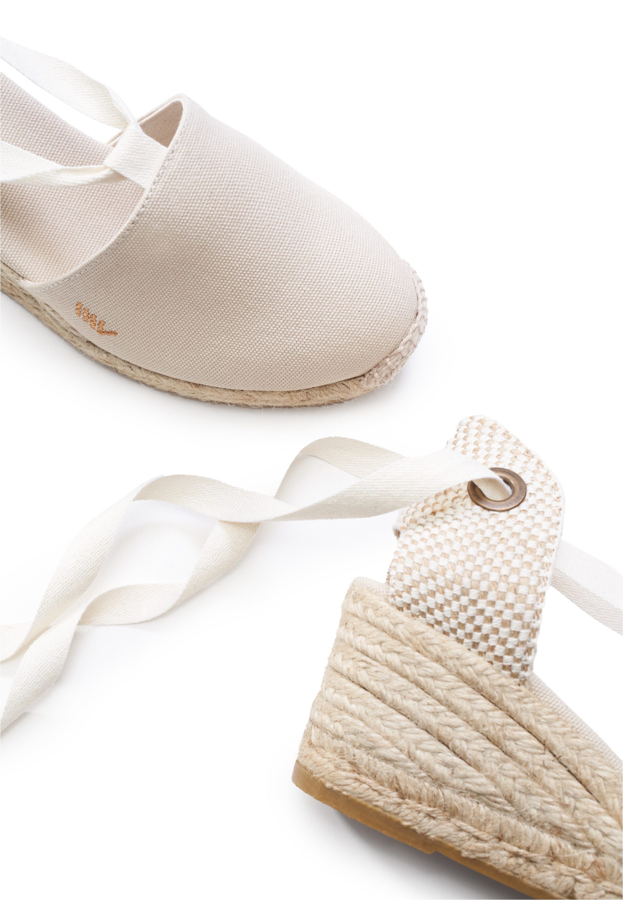 VISCATA Escala Espadrille mit Keilabsatz und eleganter Knöchelschnürung