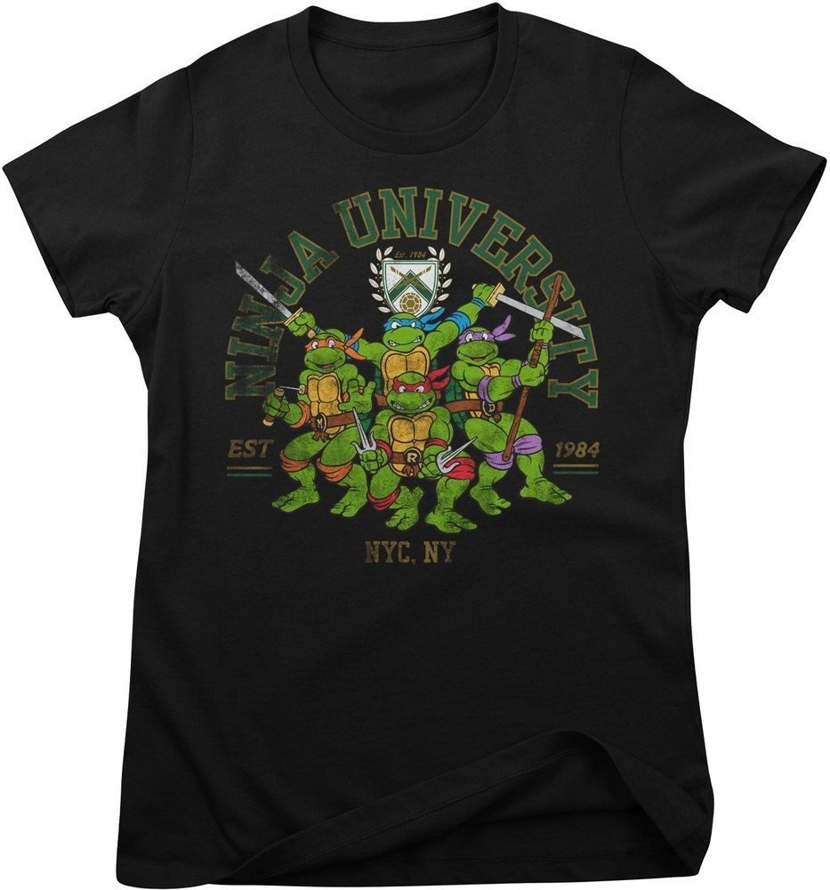 Teenage Mutant Ninja Turtles T-Shirt Ninja University Girly Tee