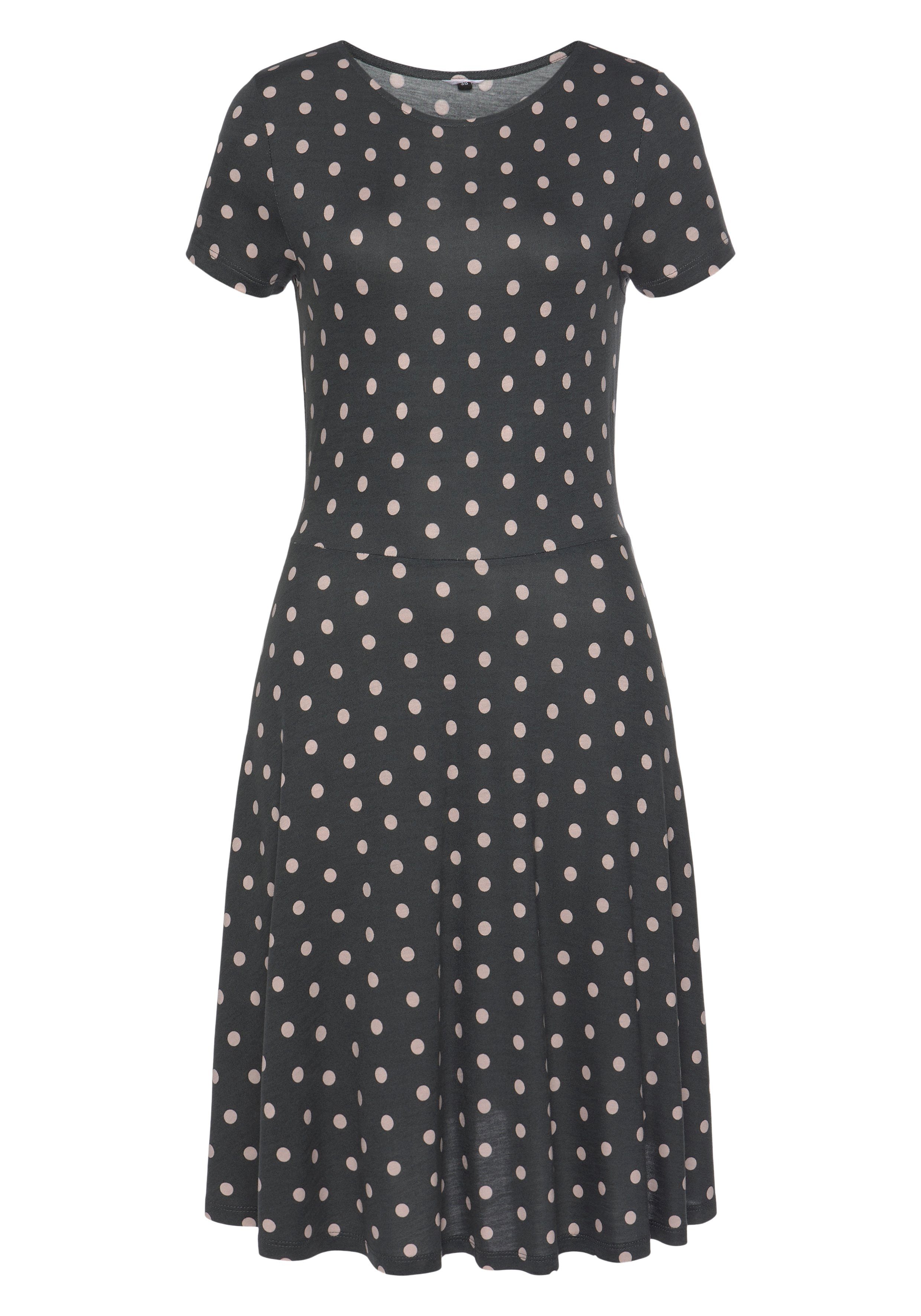 Vivance Sommerkleid mit Pünktchendruck, knielanges T-Shirtkleid, günstig online kaufen