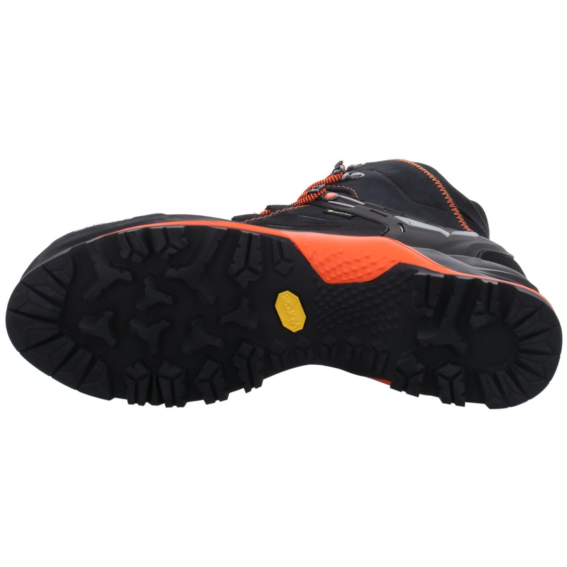 Salewa Herren Outdoor Schuhe ORANGE Leder-/Textilkombination Outdoorschuh ASPHALT/FLUO