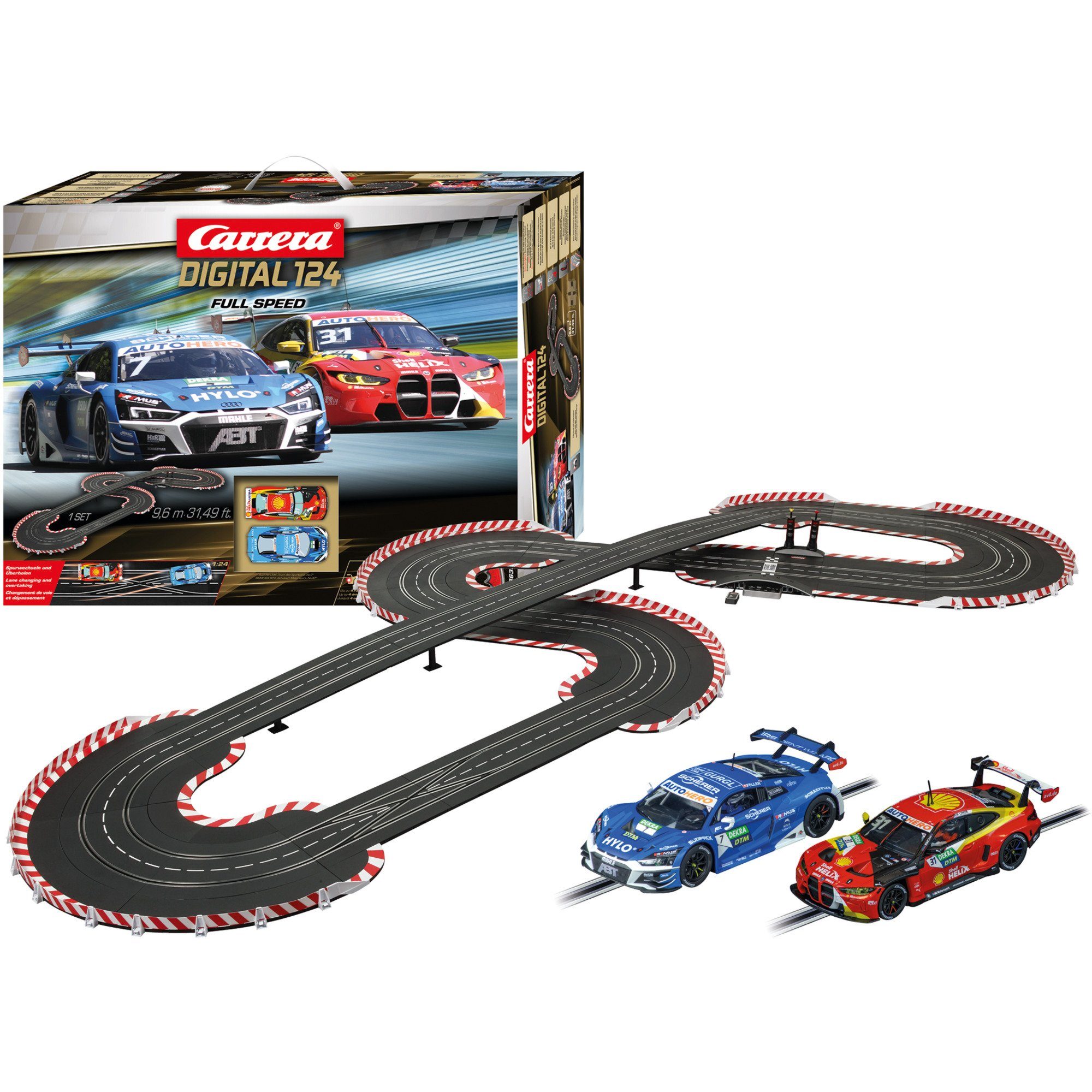 Carrera® Autorennbahn Carrera DIGITAL 124 DTM Full Speed, Rennbahn