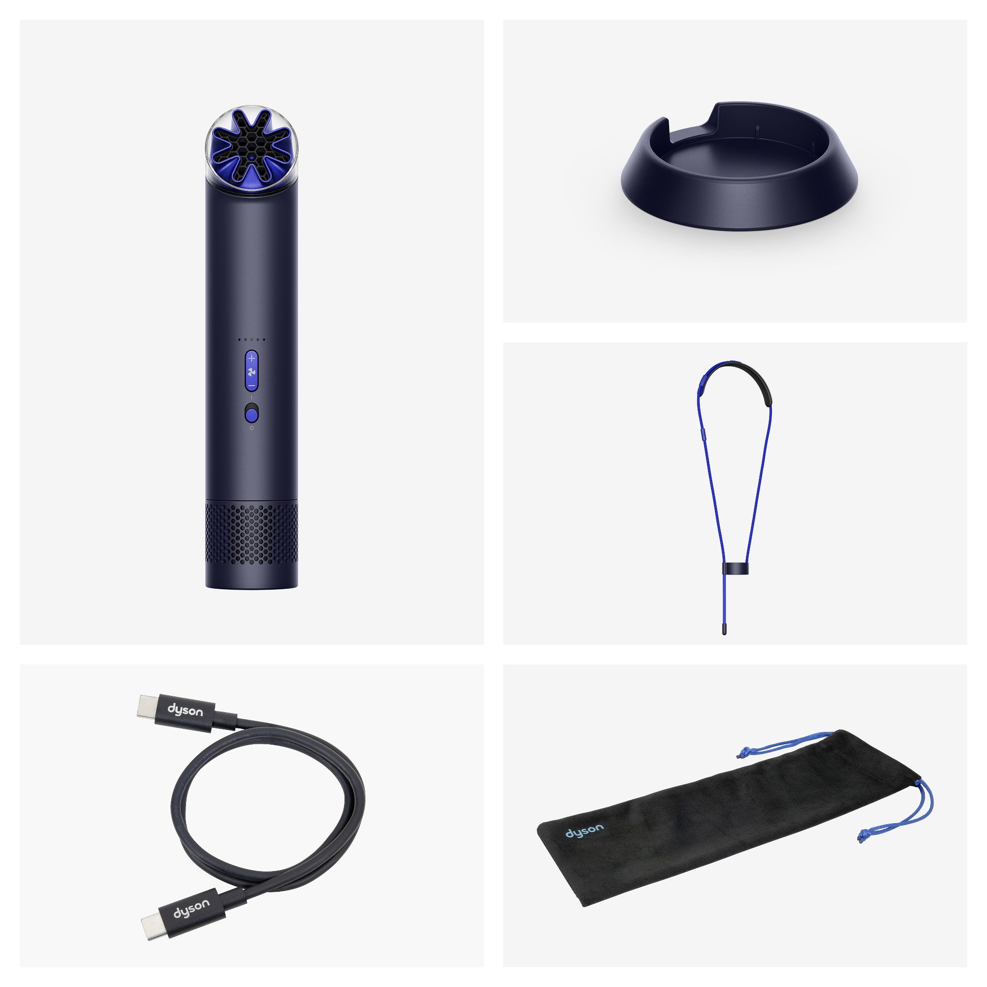 DYSON Handventilator HushJet Mini Cool, 360° drehbare bladeless Düse, leise, mobil, 5 Luftstufen, Boost-Modus
