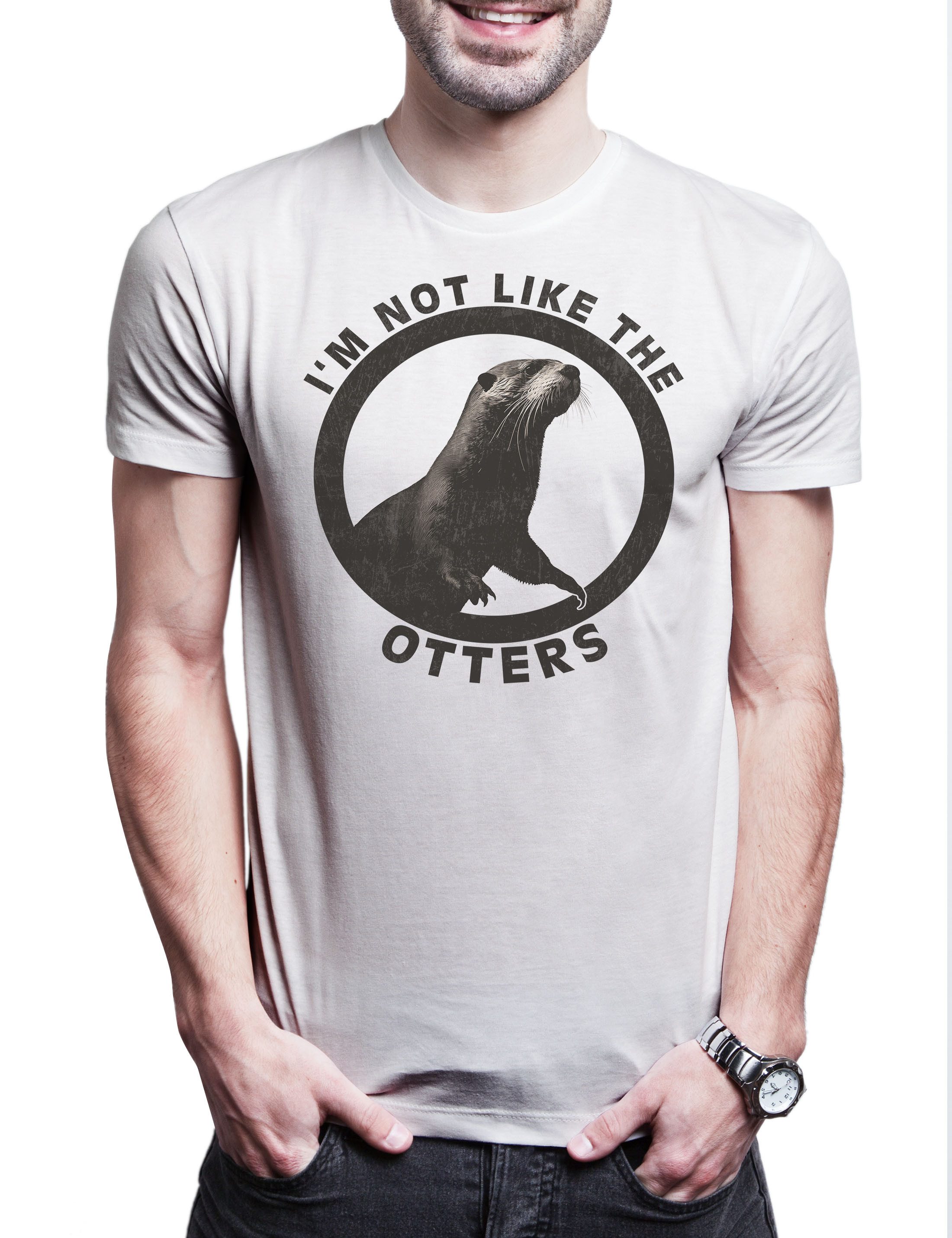 Print-Shirt I'm Not Like The Otters Herren T-Shirt Others Wildlife lontra Nutria