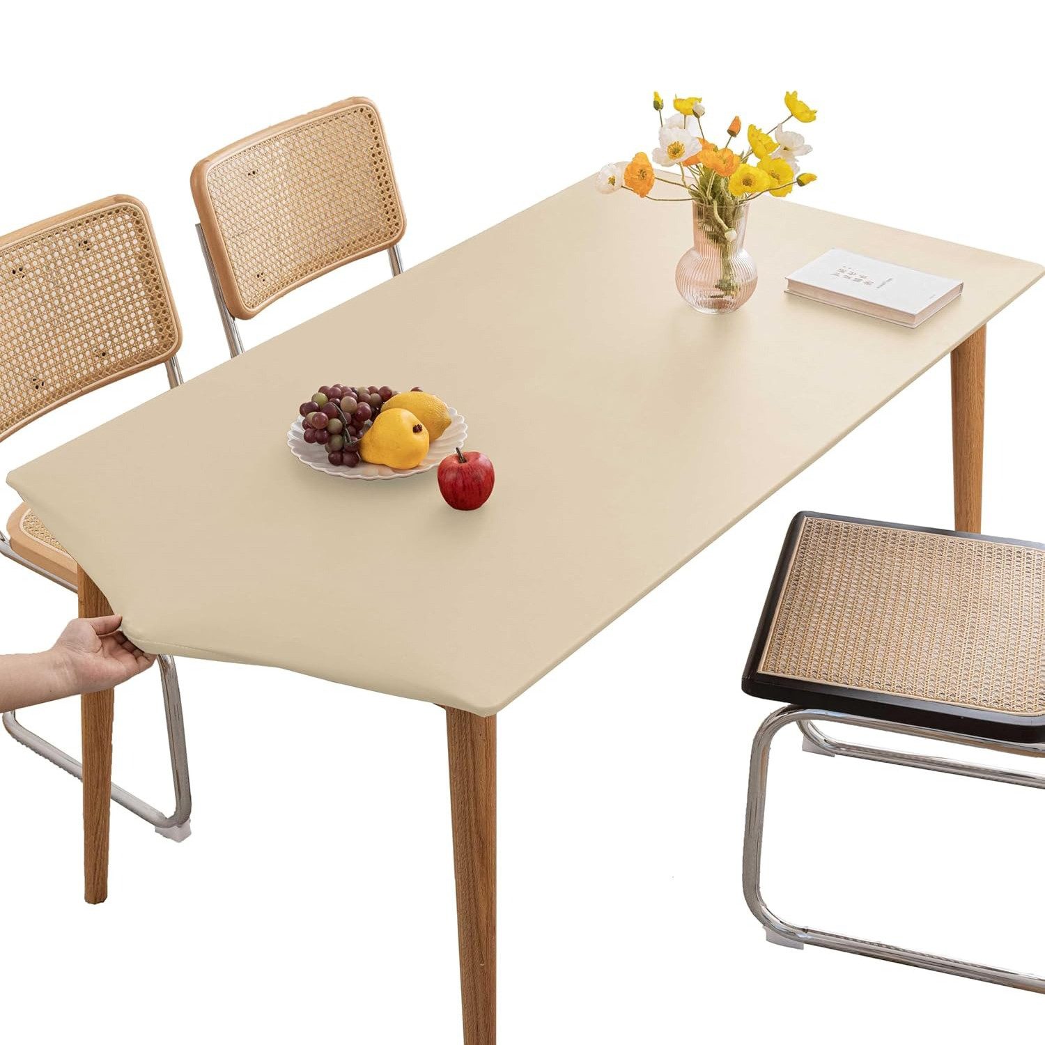 Refttenw Tischdecke 360° Rechteckige Tischdecke Wasserdicht Wärmedämmung au günstig online kaufen