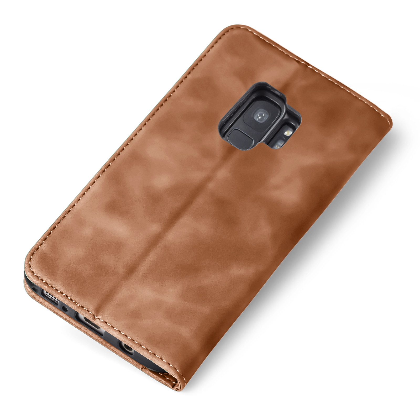 Tec-Expert Handyhülle Tasche Hülle für Samsung Galaxy S9 5.8 Zoll, 5.8, Cover Klapphülle Case mit Kartenfach Fliphülle aufstellbar