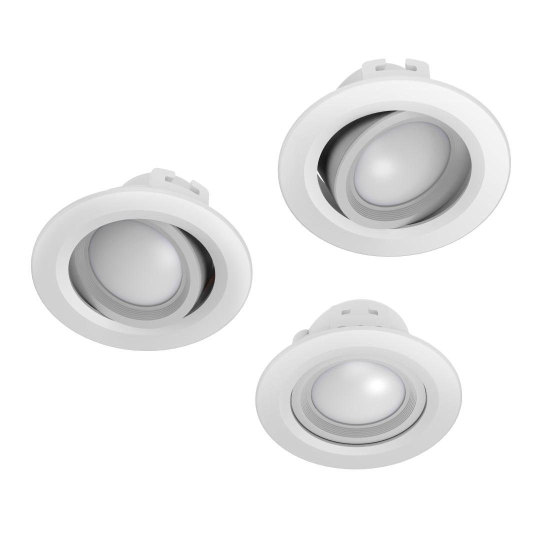 Hama Smarte LED-Leuchte WLAN LED Einbauspot, 5W, Sprachsteuerung, Appsteuerung, verstellbar, LED fest integriert