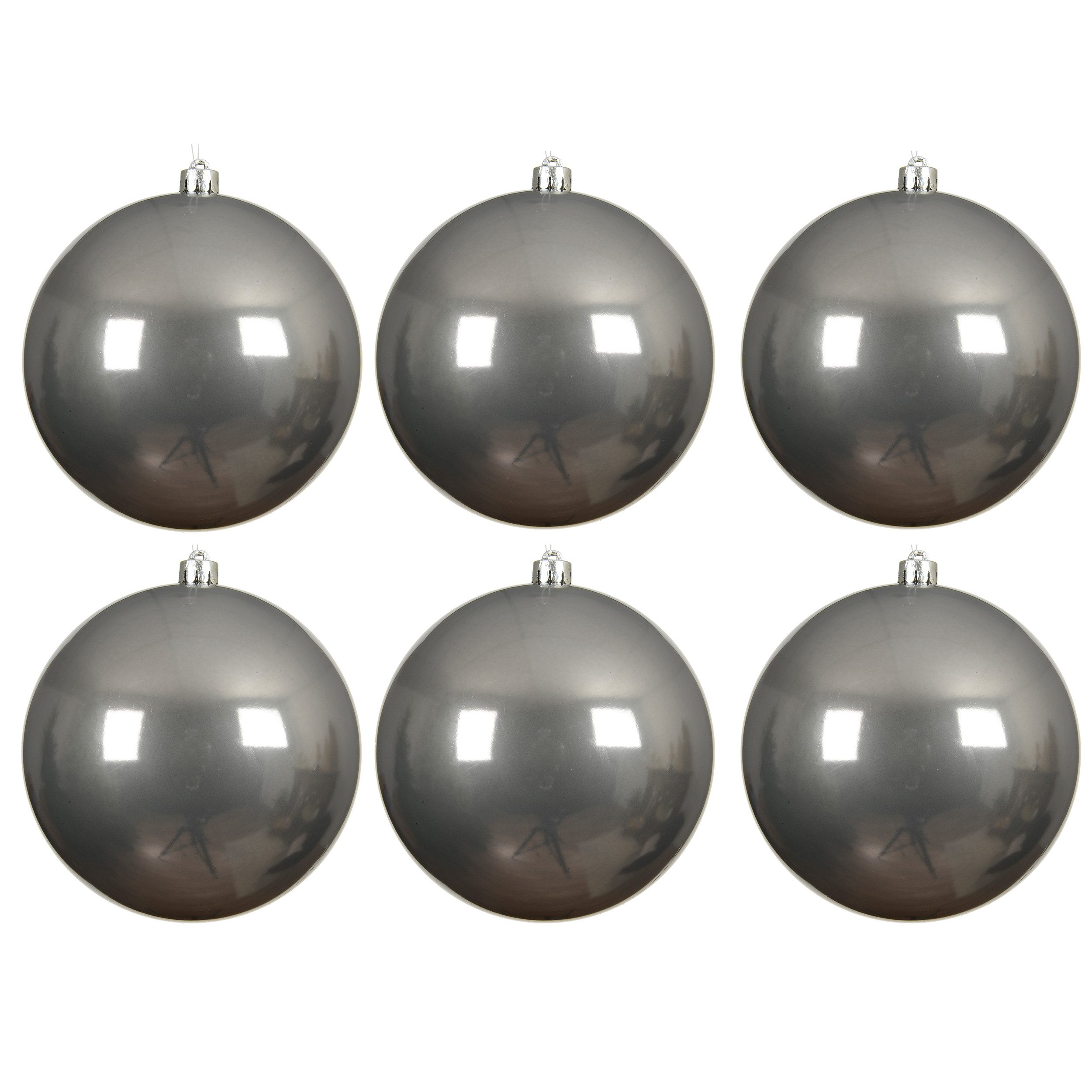 Annastore Weihnachtsbaumkugel Weihnachtskugeln aus Kunststoff zum Hängen für den Außenbereich (6 St), Frost und Wetterfest, Outdoor Weihnachtkugeln