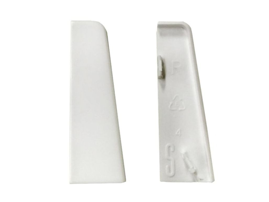 Equipped Eckprofil Equipped 1207 Endkappe Weiß 58mm günstig online kaufen