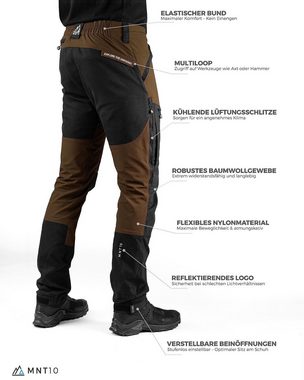 MNT10 Outdoorhose Wanderhose für Herren – Leichte Outdoor Hose Atmungsaktiv & Wasserabweisend I Praktische Taschen & Robuste Nähte