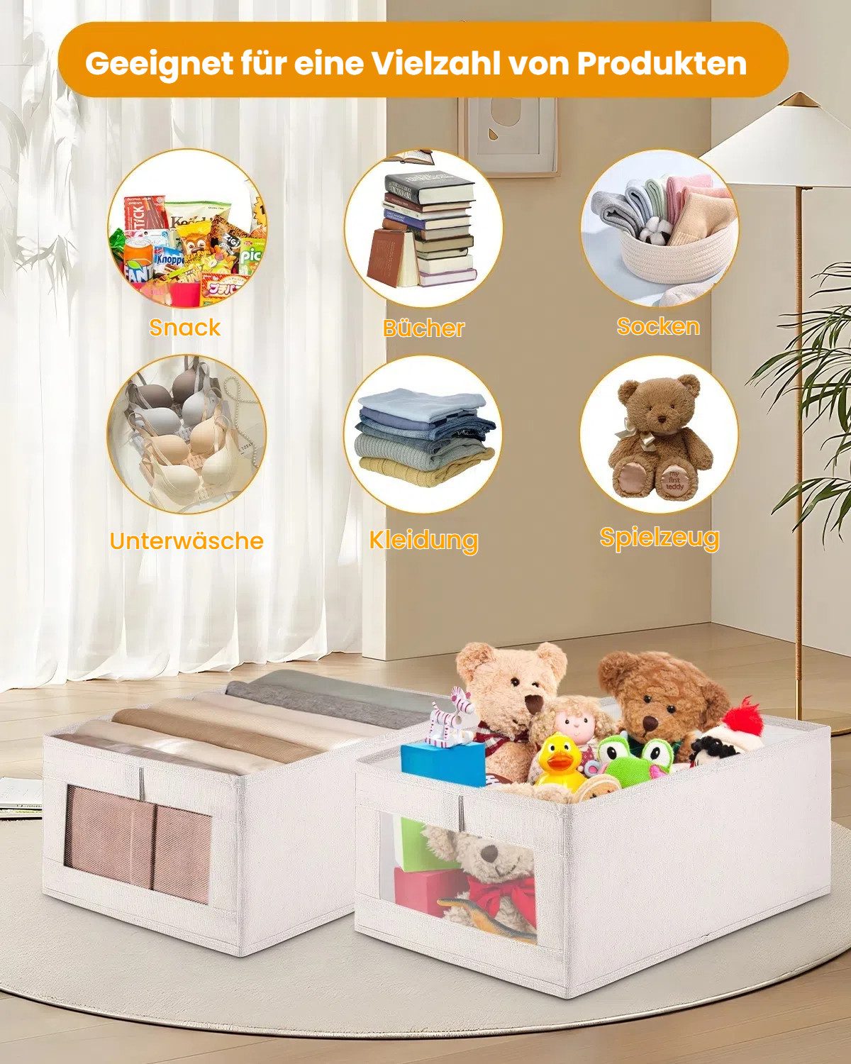 LEAZZLE Aufbewahrungsbox Aufbewahrungsbox Kleiderschrank Organizer aus günstig online kaufen