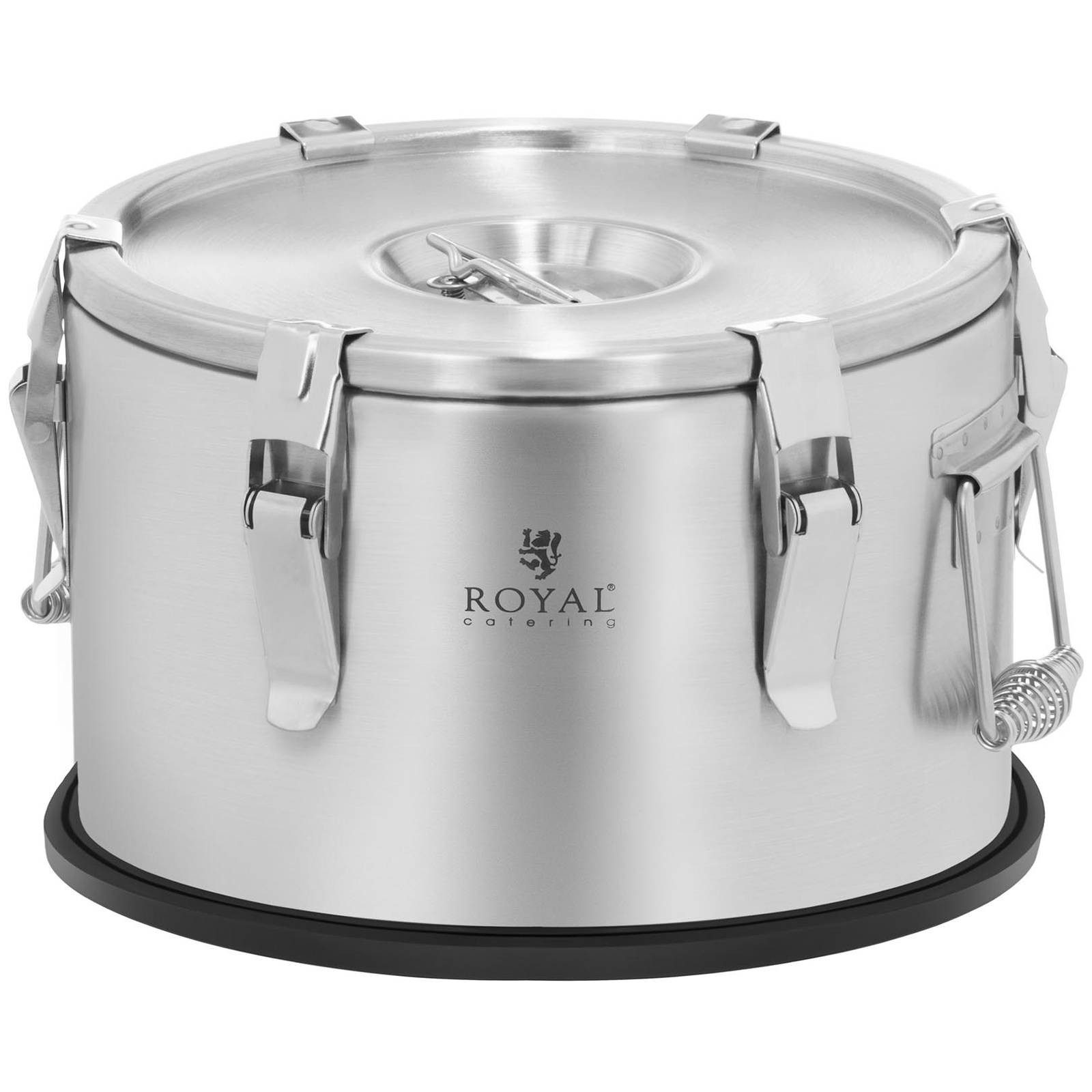 Royal Catering Thermobehälter Thermobox Warmhaltebehälter 10 L Stapelbar, Edelstahl, verschiedene Größen