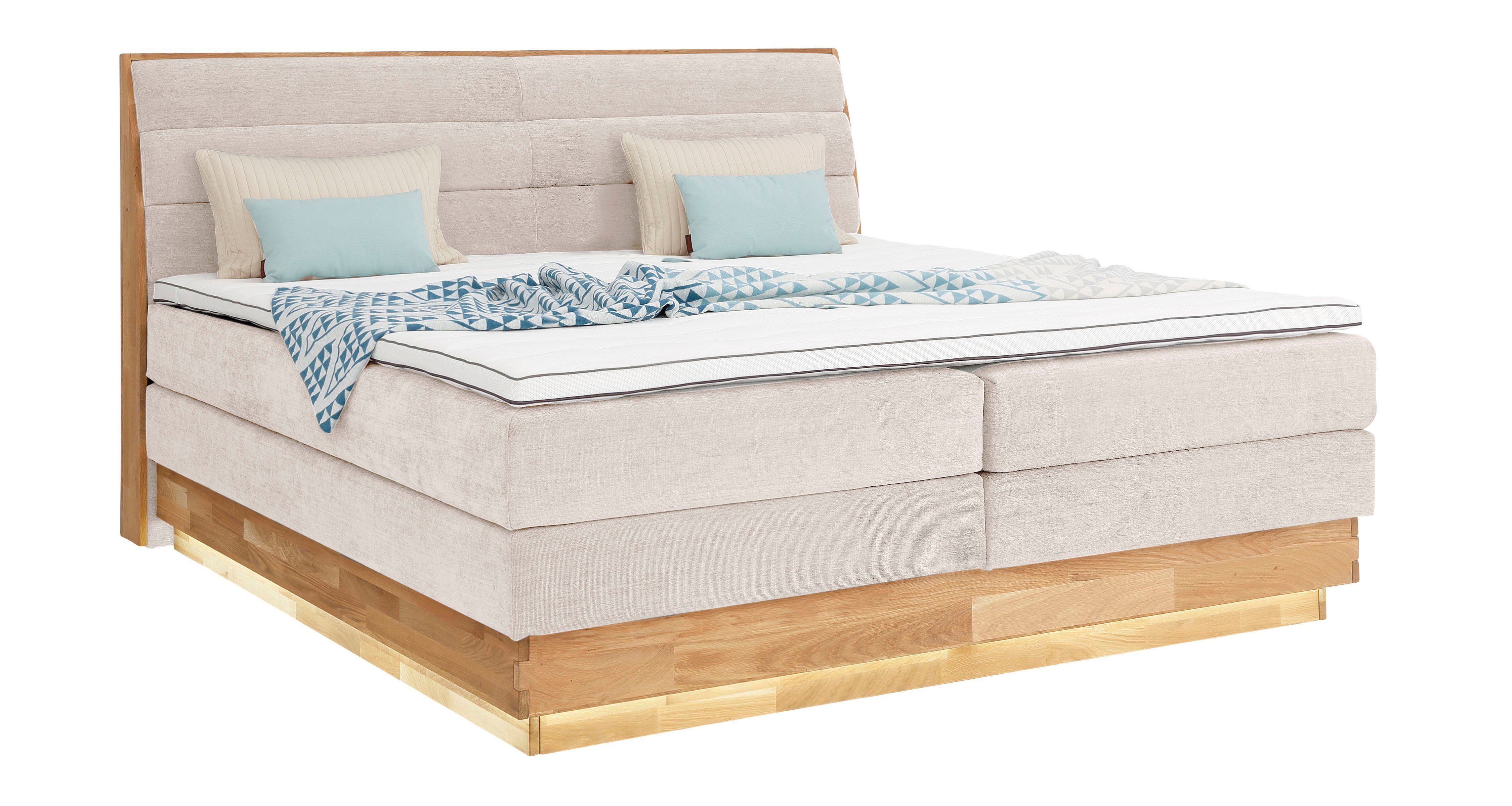OTTO products Boxspringbett, LED-Beleuchtung, mit zertifizierten, günstig online kaufen