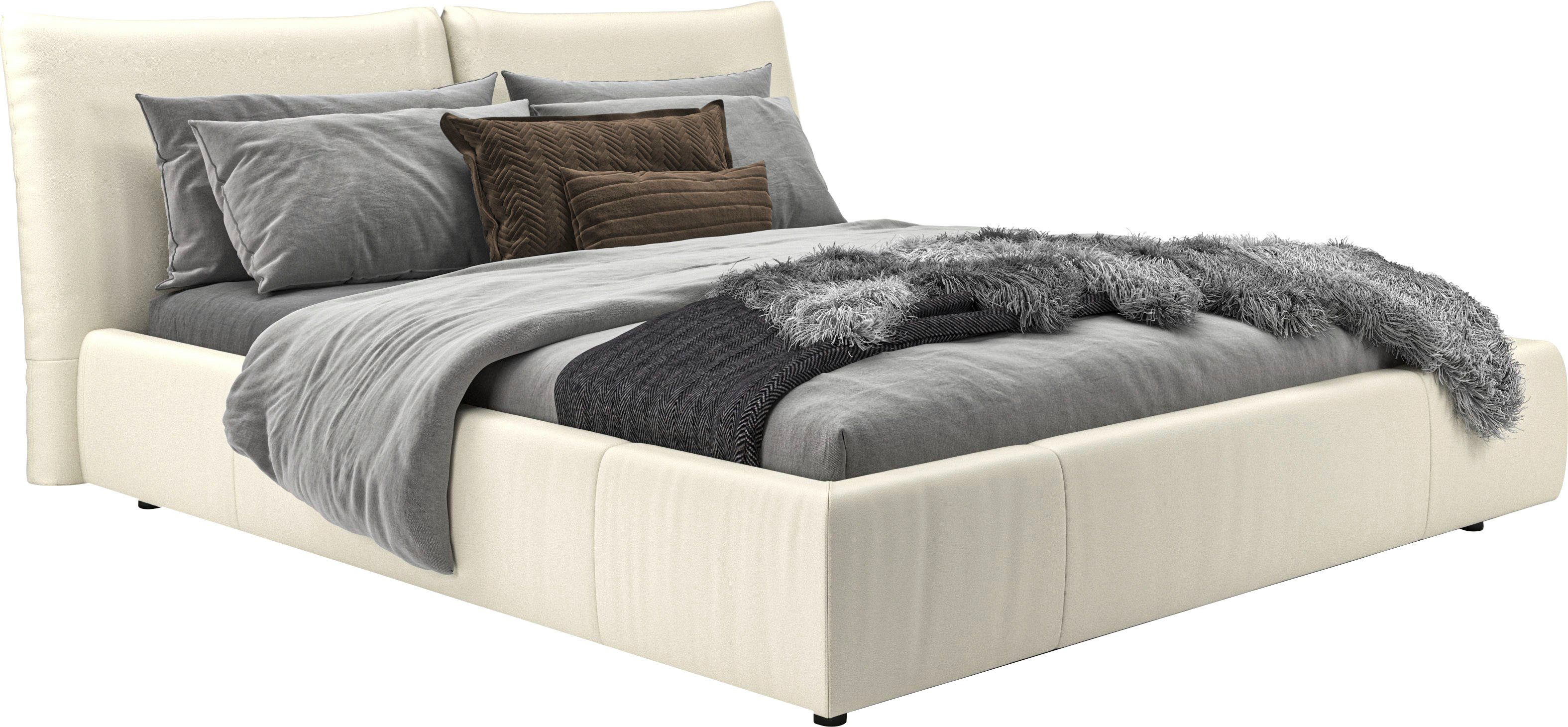 Home affaire Polsterbett Priora in 4 Breiten bis 200cm, auch in NaturLEDER, Cord, belastbar bis 280kg, auch Überlänge 220 cm