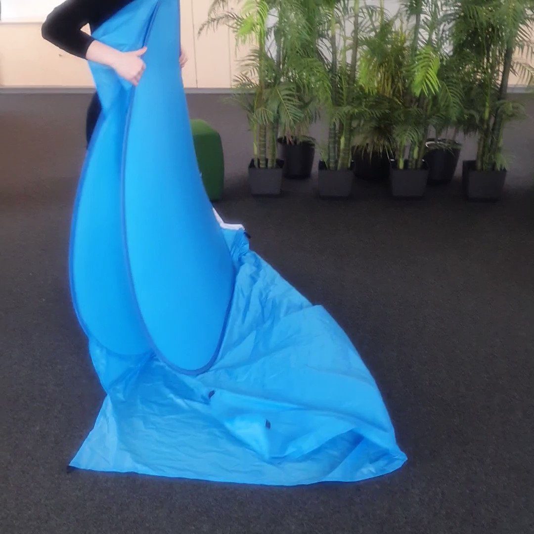 Strandmuschel Idena Strandzelt Popup 180X150X110cm blau