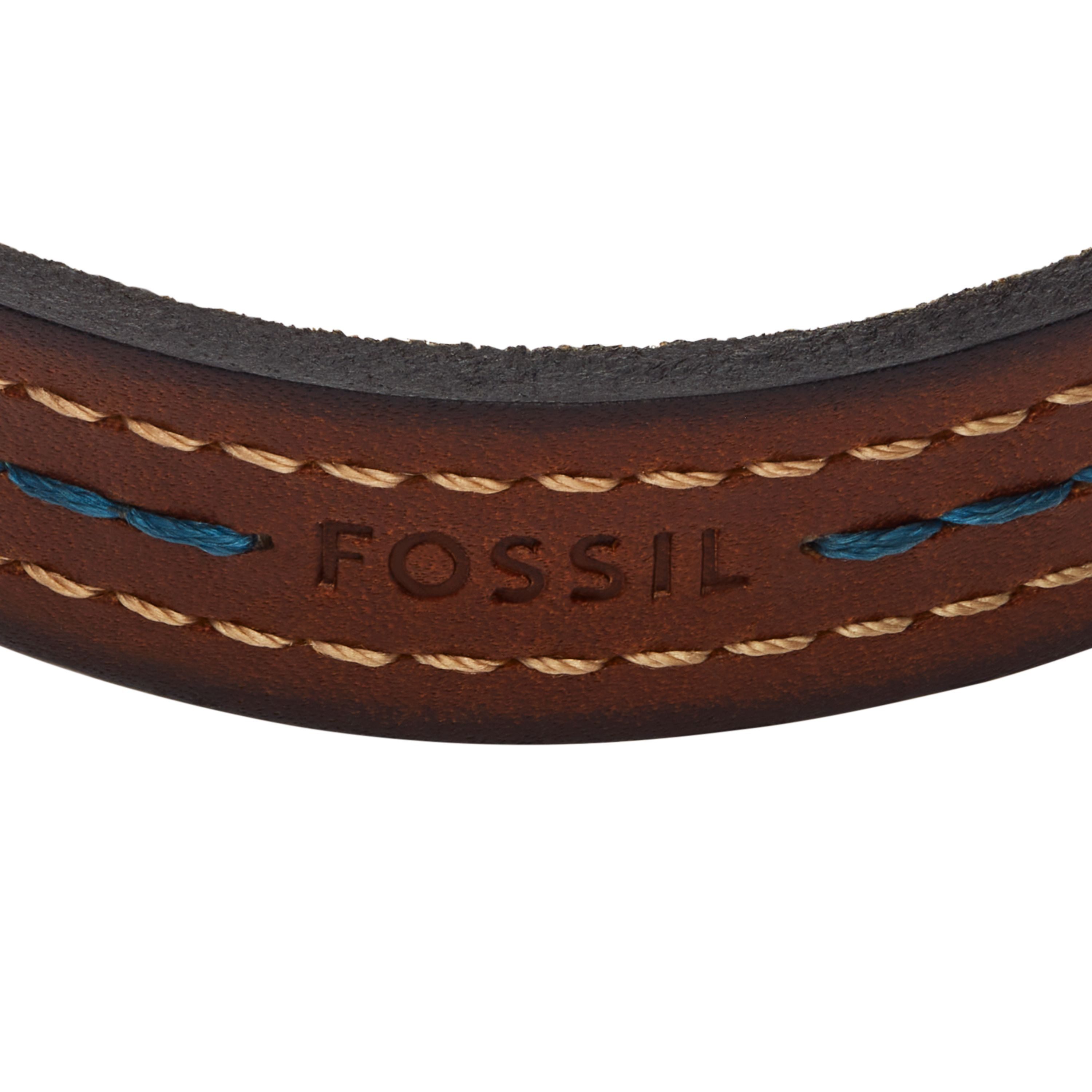 Fossil Armband Schmuck Geschenk Metall, Leder, Textil EVERETT