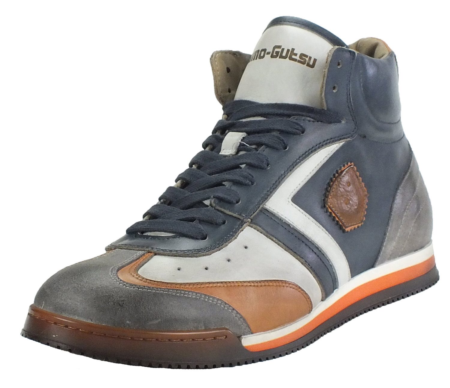 Kamo-Gutsu Herren Leder Halbschuhe Sneaker Wechselfussbett