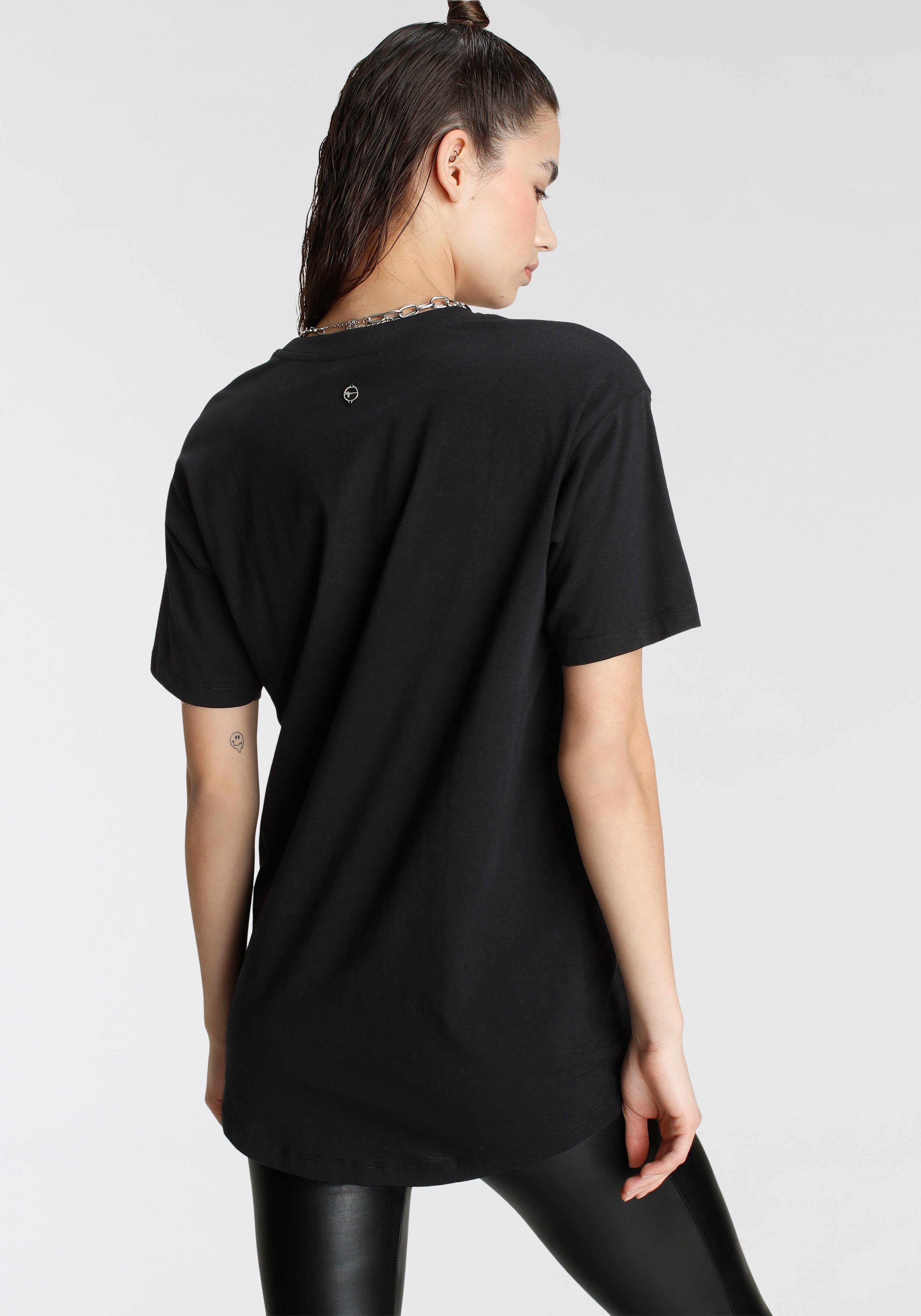 Tamaris Oversize-Shirt mit abgerundetem Saum günstig online kaufen