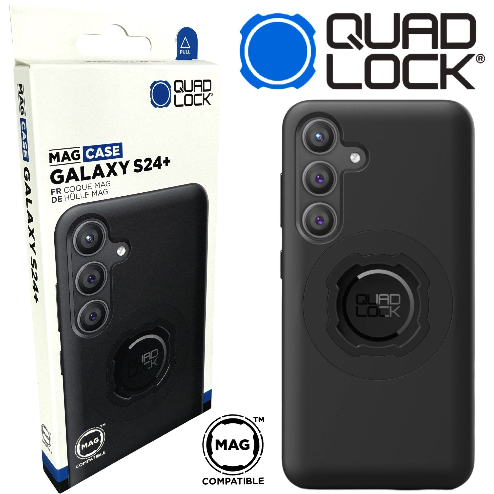 Quad Lock Handy-Halterung QUAD LOCK MAG Case Handy Schutz Hülle Halter passend für Galaxy S24+