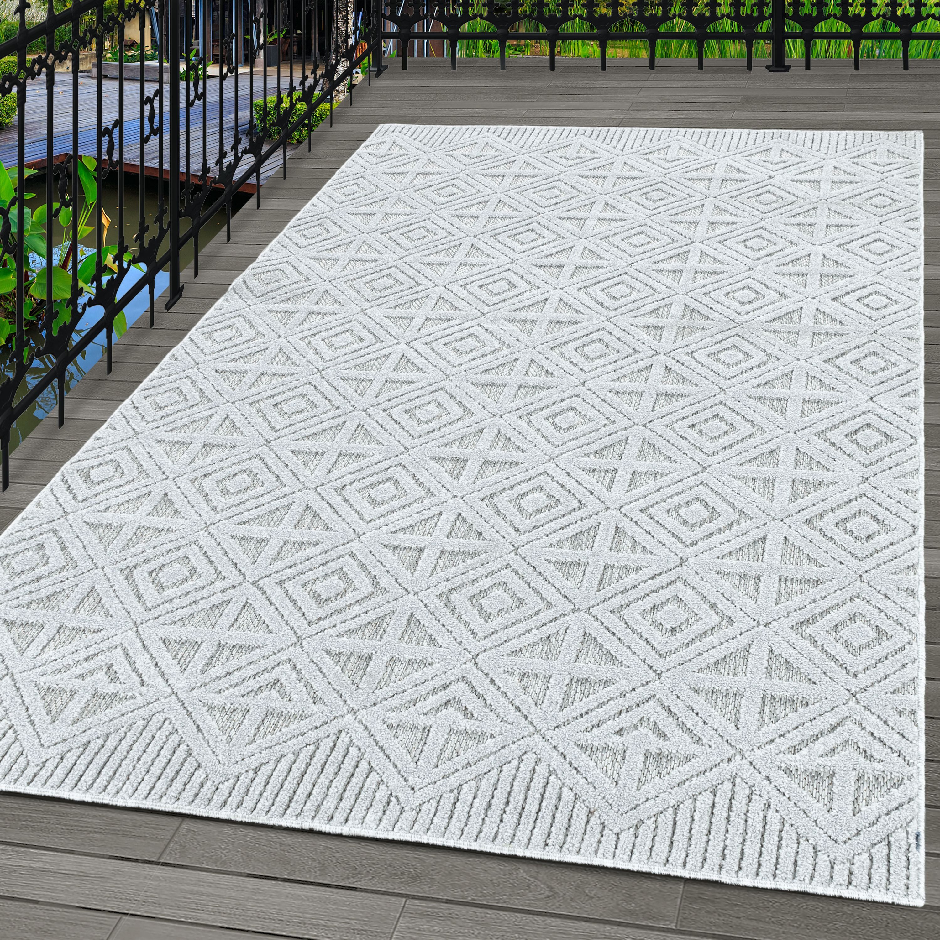 Carpettex Outdoorteppich Boho-Design, Läufer, Höhe: 10 günstig online kaufen